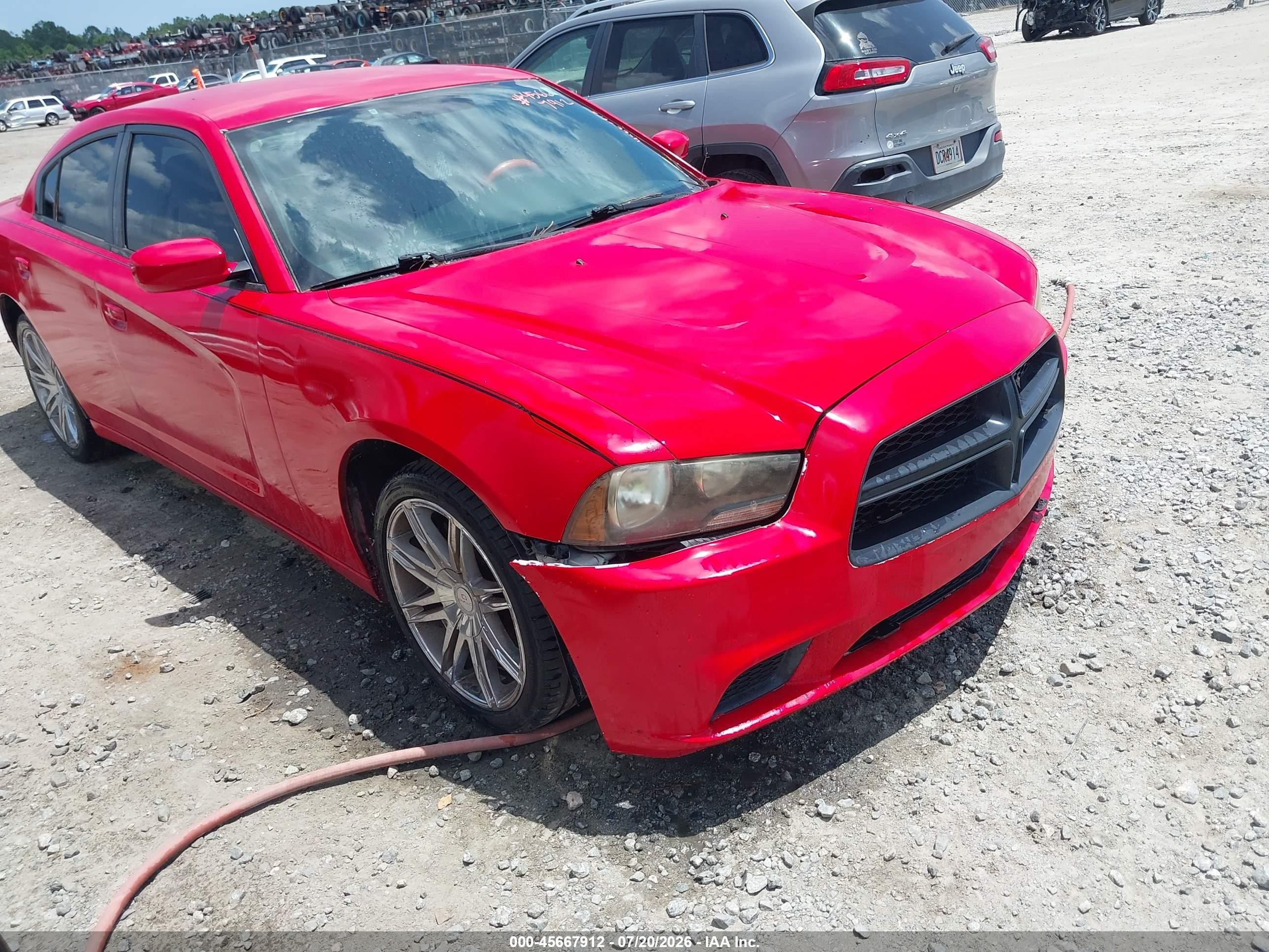 2013 Dodge Charger Police Red vin: 2C3CDXAG1DH608623