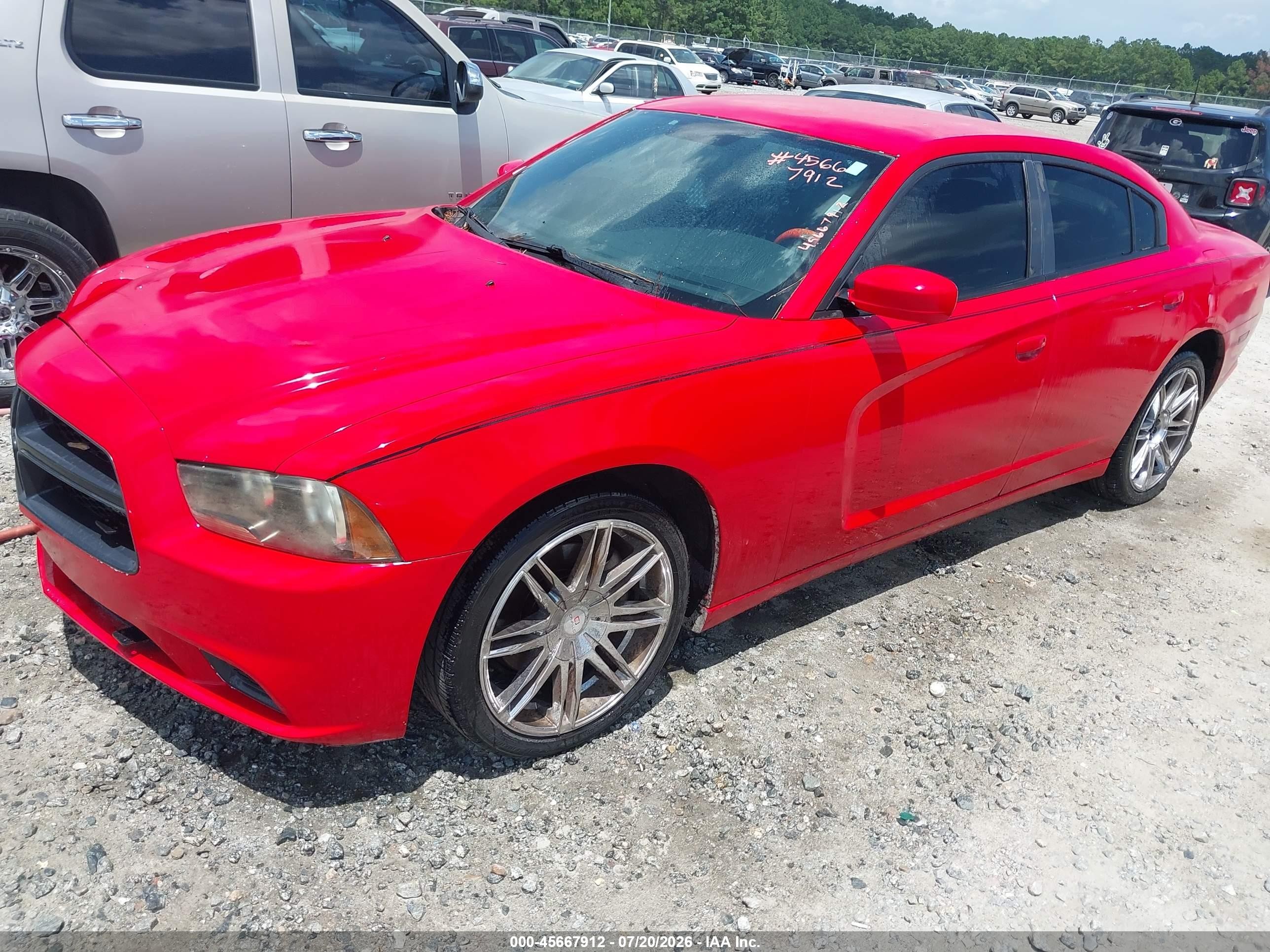 2013 Dodge Charger Police Red vin: 2C3CDXAG1DH608623