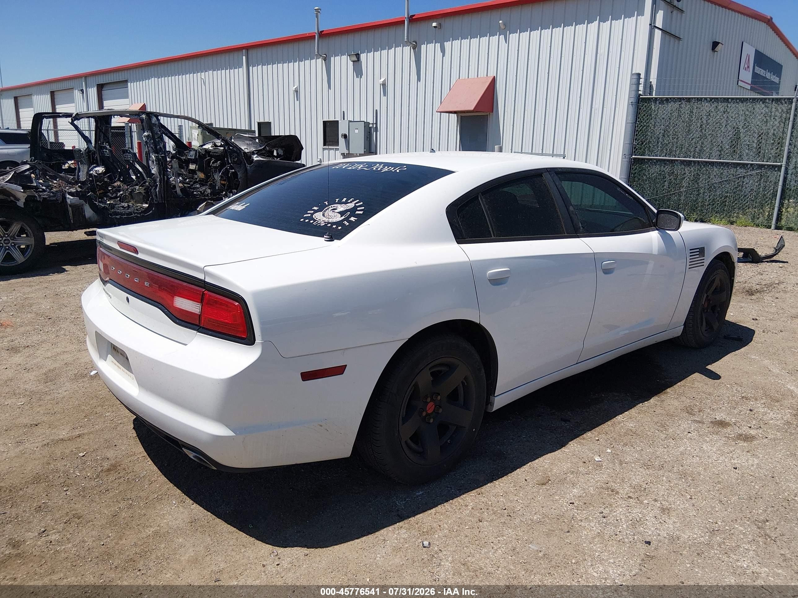 2013 Dodge Charger Police White vin: 2C3CDXAG1DH721200