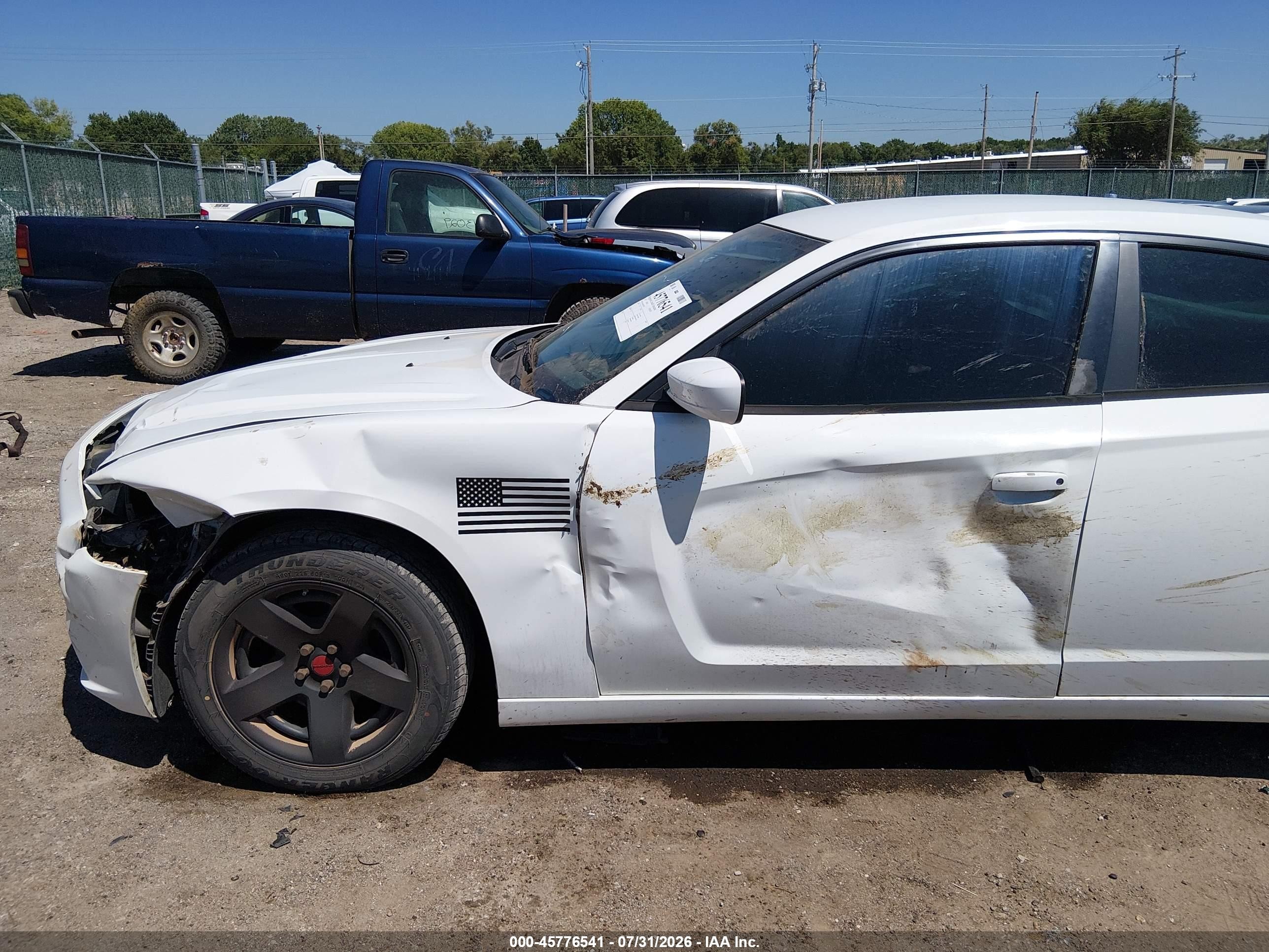 2013 Dodge Charger Police White vin: 2C3CDXAG1DH721200
