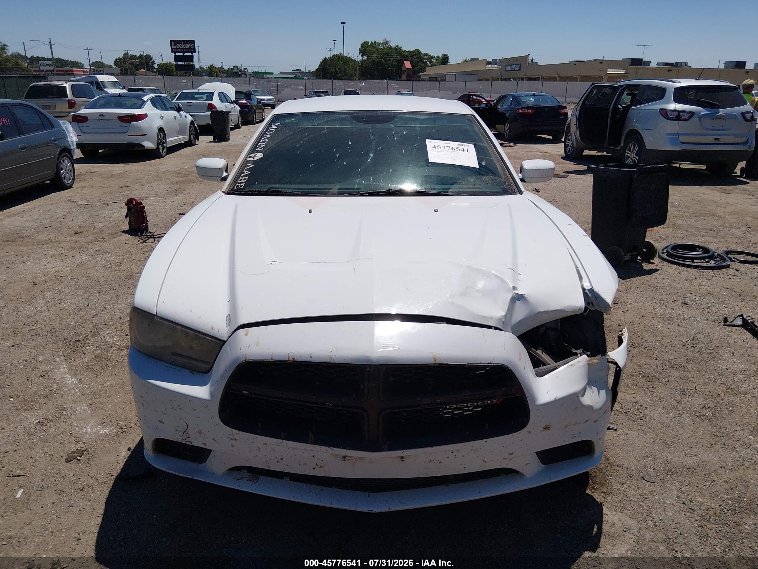 2013 Dodge Charger Police White vin: 2C3CDXAG1DH721200