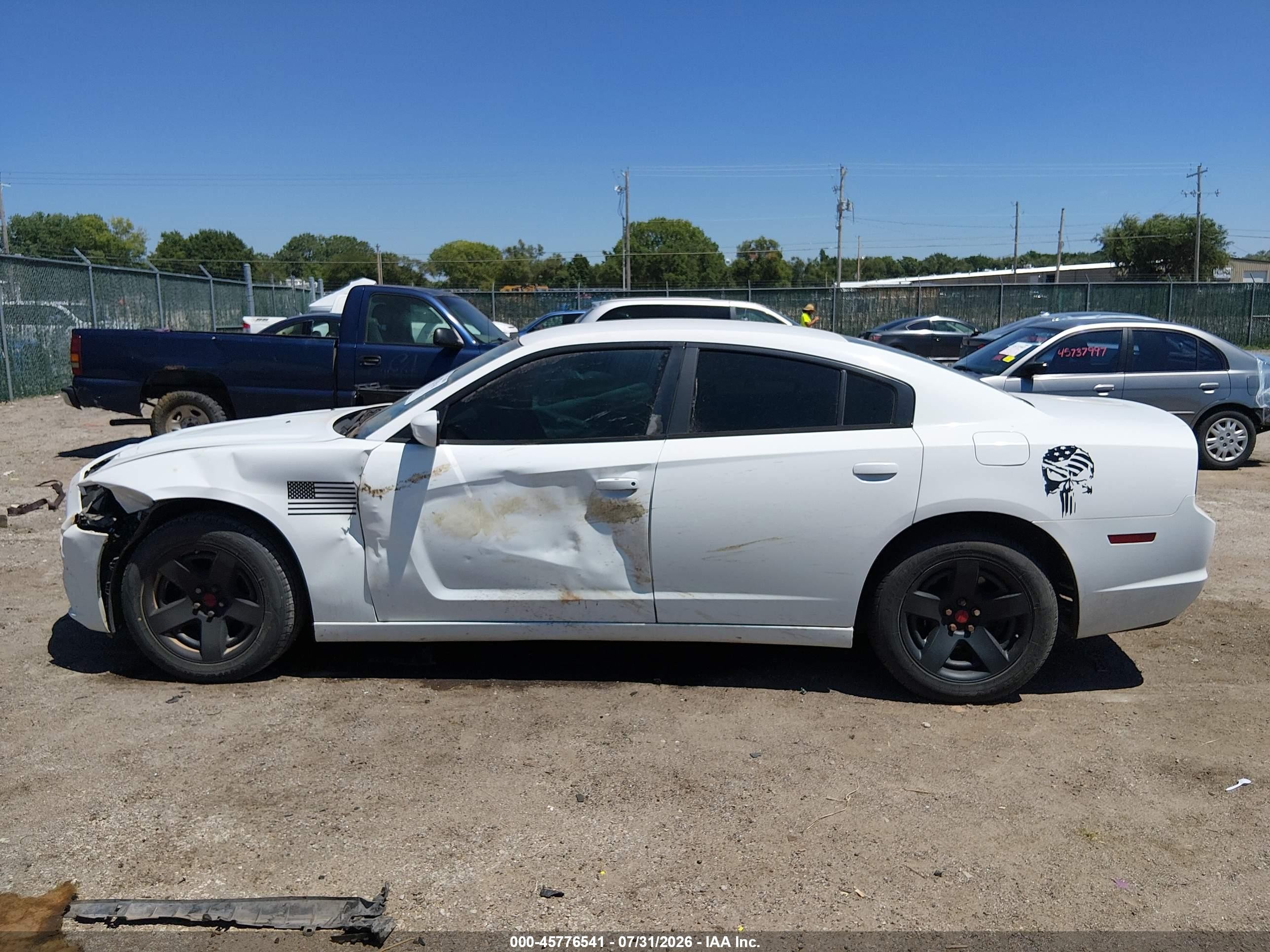 2013 Dodge Charger Police White vin: 2C3CDXAG1DH721200