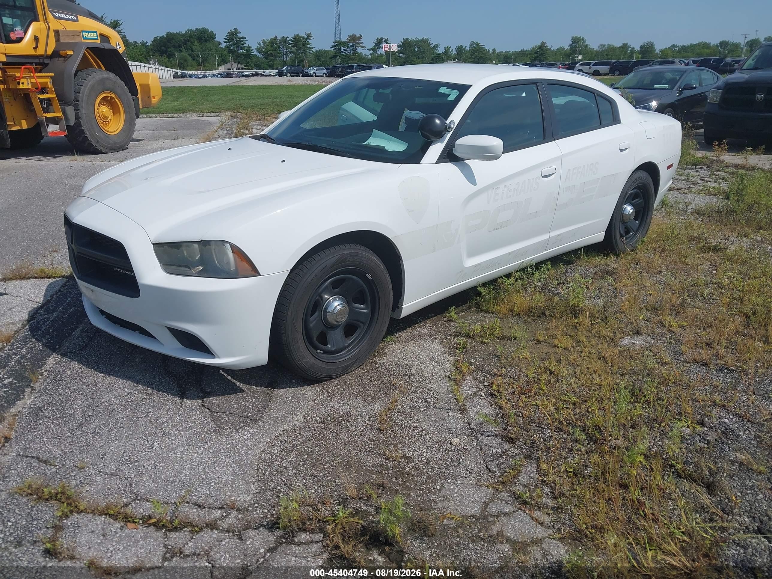 2014 Dodge Charger Police White vin: 2C3CDXAG1EH332297