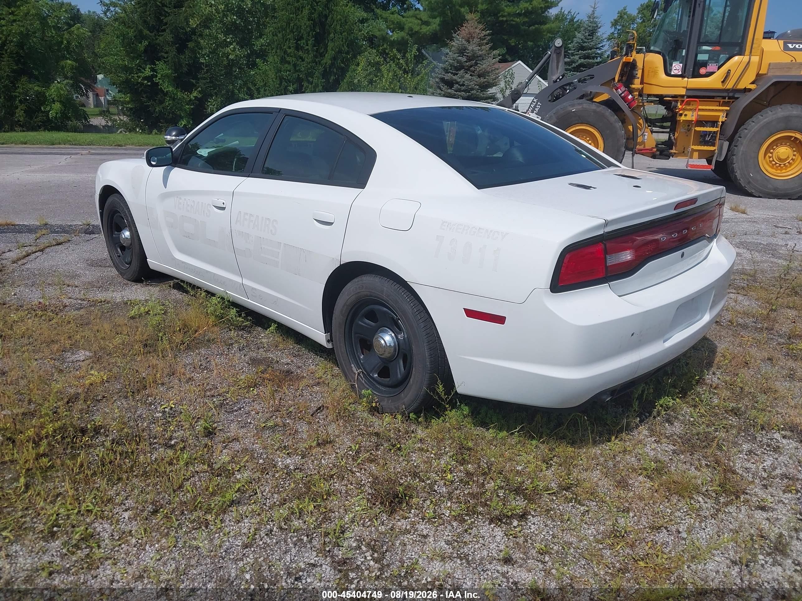 2014 Dodge Charger Police White vin: 2C3CDXAG1EH332297