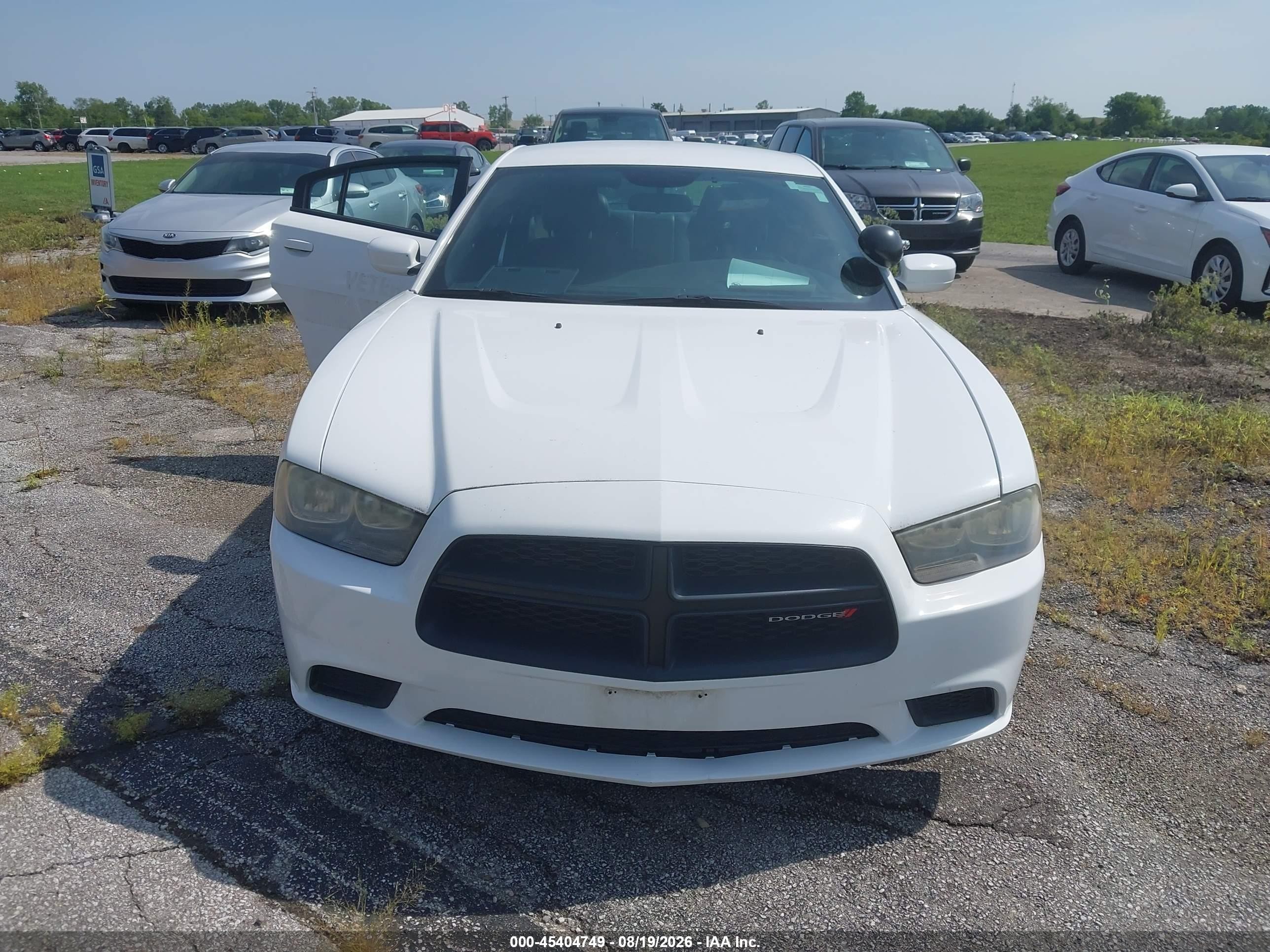 2014 Dodge Charger Police White vin: 2C3CDXAG1EH332297