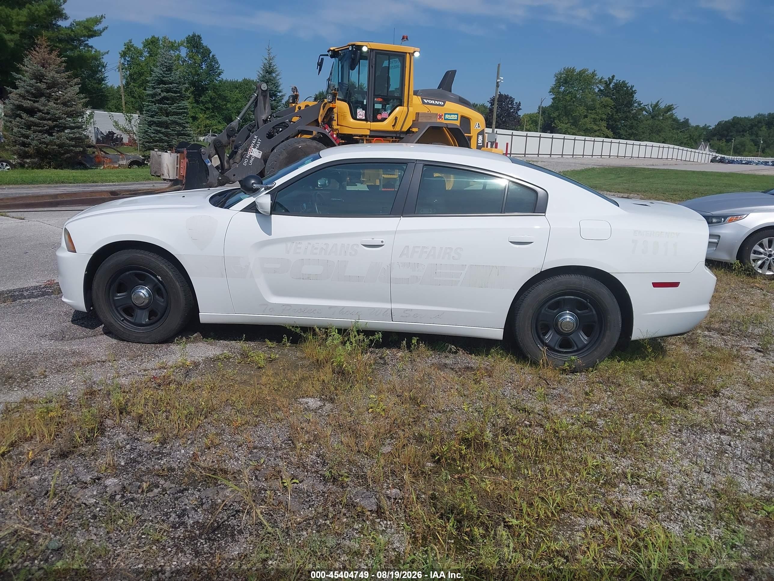 2014 Dodge Charger Police White vin: 2C3CDXAG1EH332297