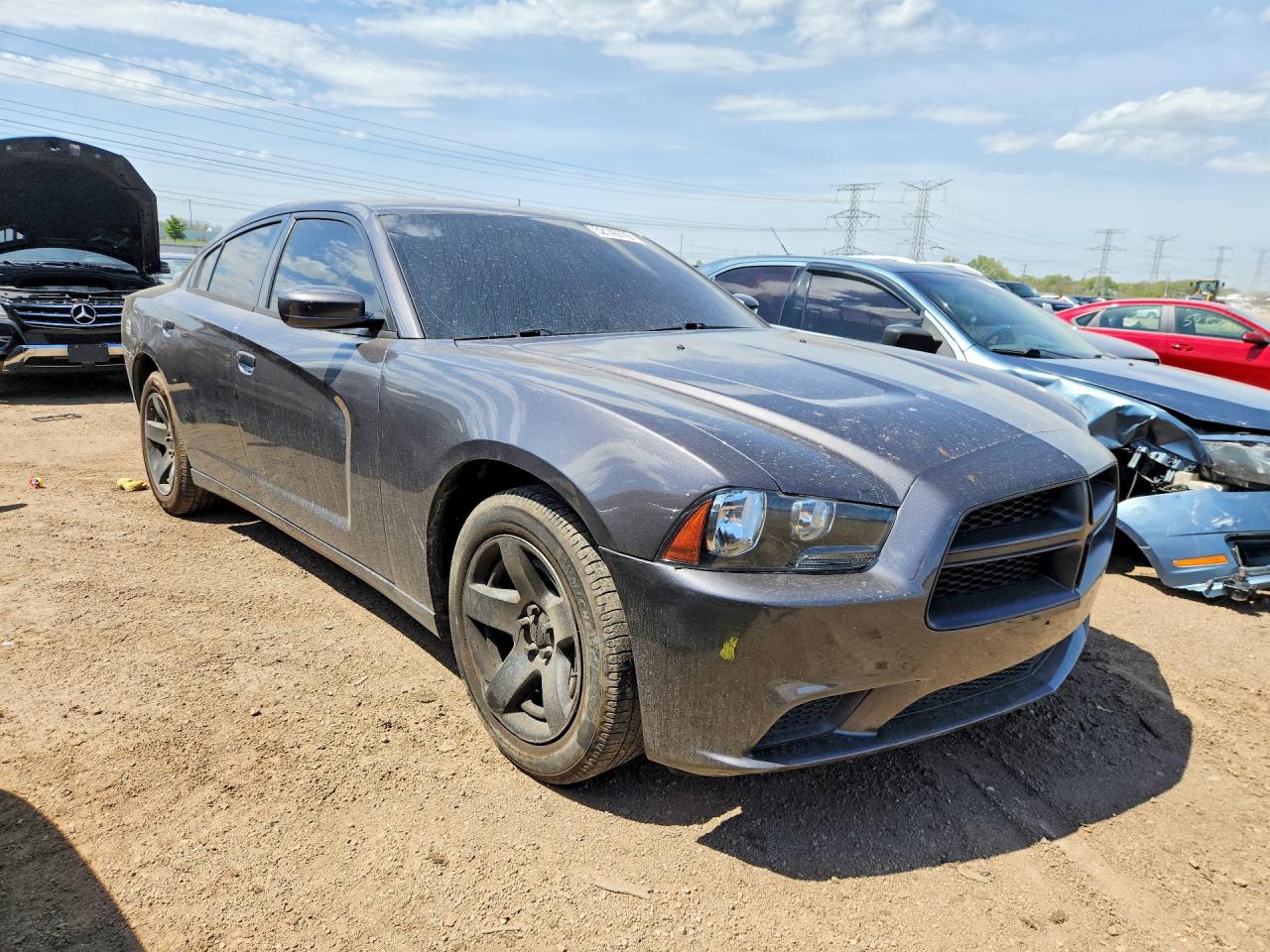 2014 Dodge Charger Police Черный vin: 2C3CDXAG3EH135454