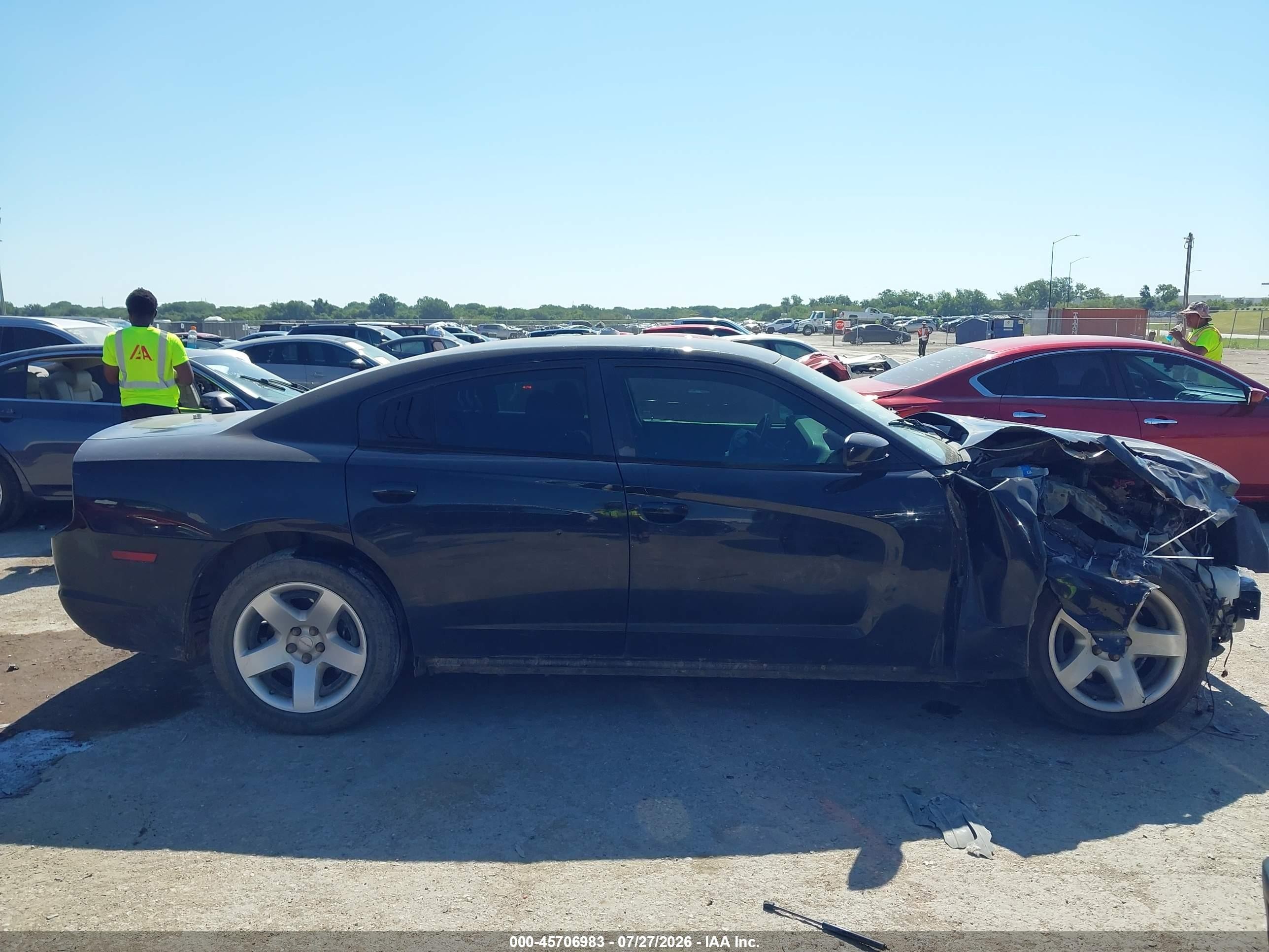 2014 Dodge Charger Police Black vin: 2C3CDXAG3EH186209