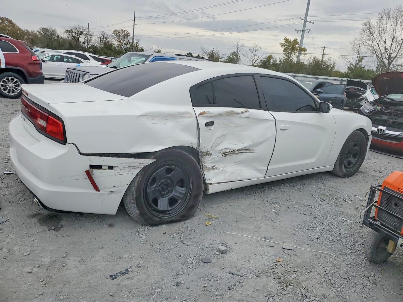 2012 Dodge Charger Police White vin: 2C3CDXAG4CH280113
