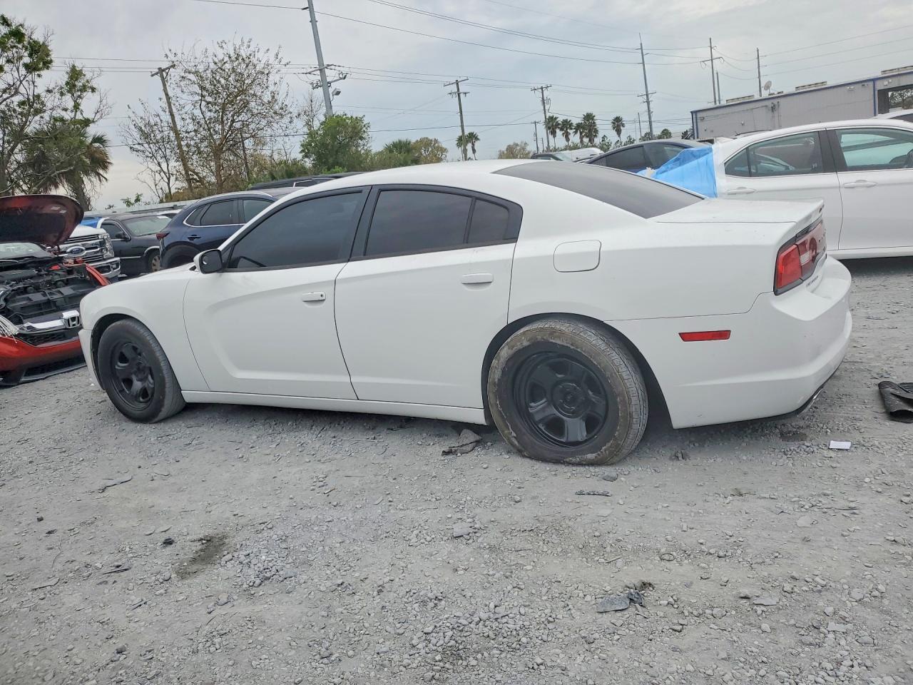 2012 Dodge Charger Police White vin: 2C3CDXAG4CH280113