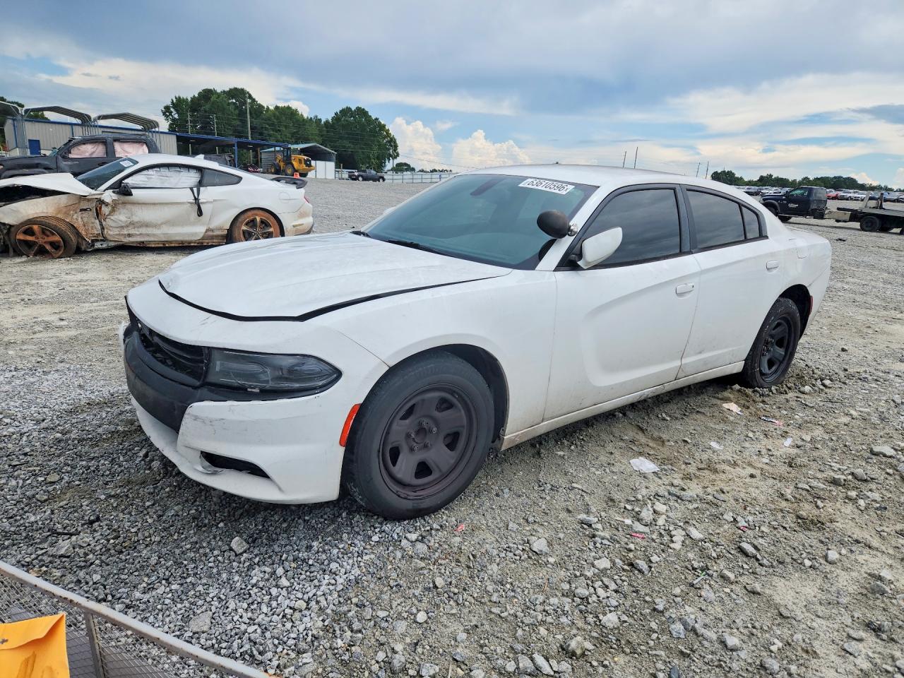 2015 Dodge Charger Police Белый vin: 2C3CDXAG6FH748654
