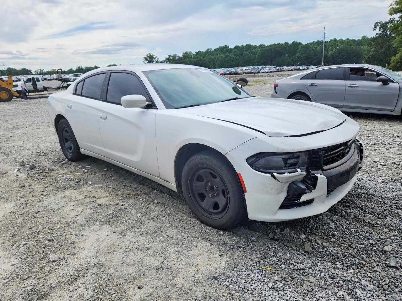 2015 Dodge Charger Police Белый vin: 2C3CDXAG6FH748654