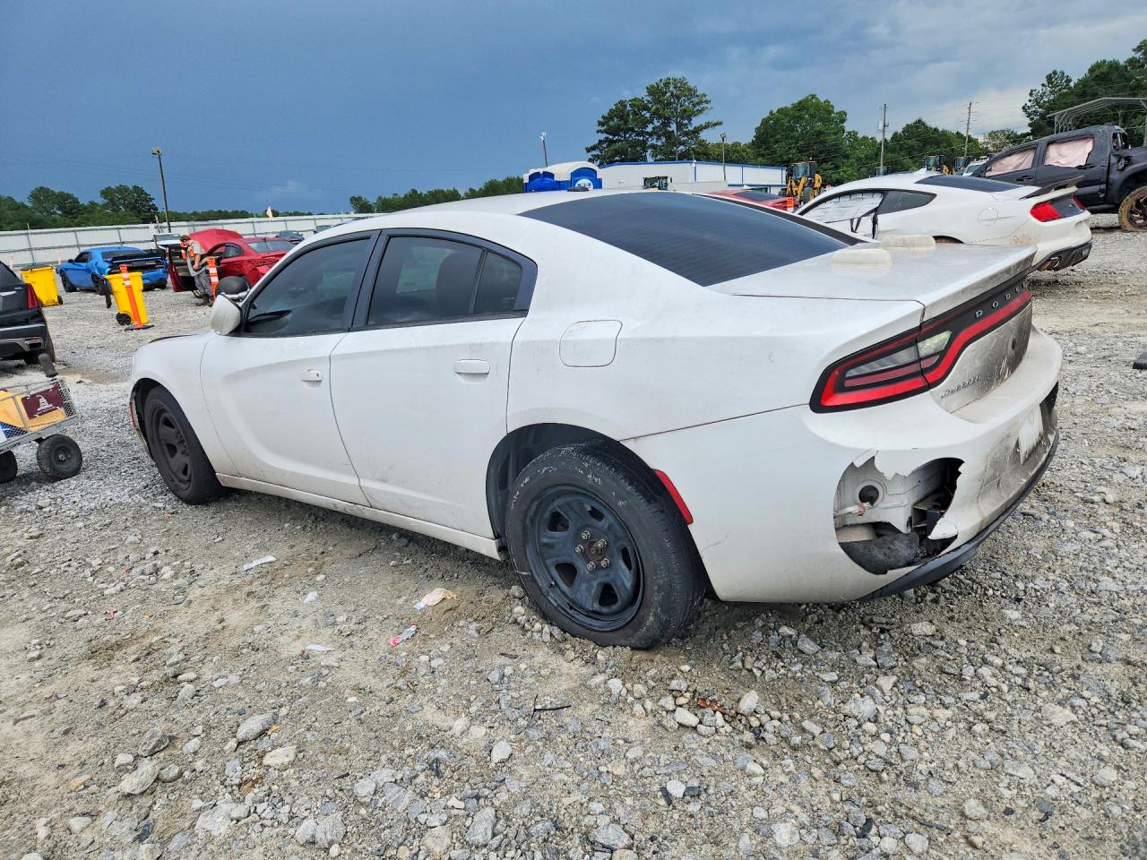 2015 Dodge Charger Police Белый vin: 2C3CDXAG6FH748654