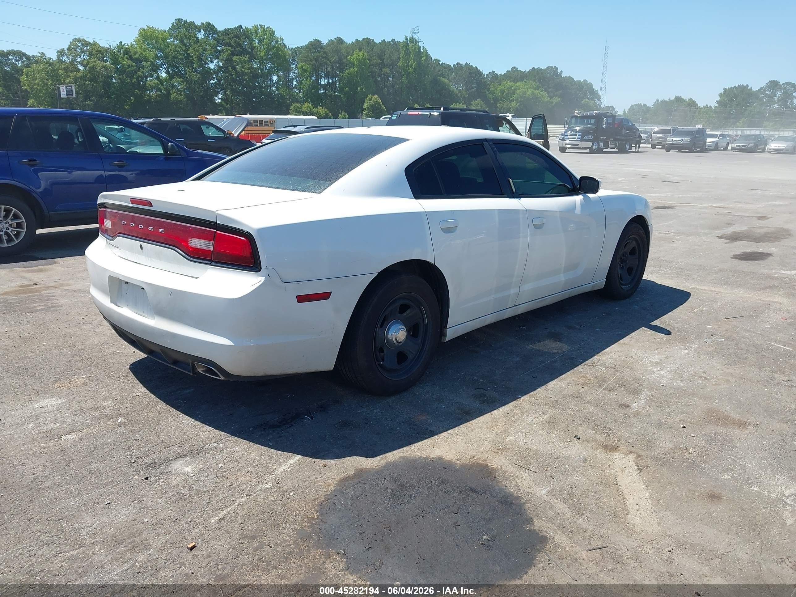 2013 Dodge Charger Police White vin: 2C3CDXAG7DH721153