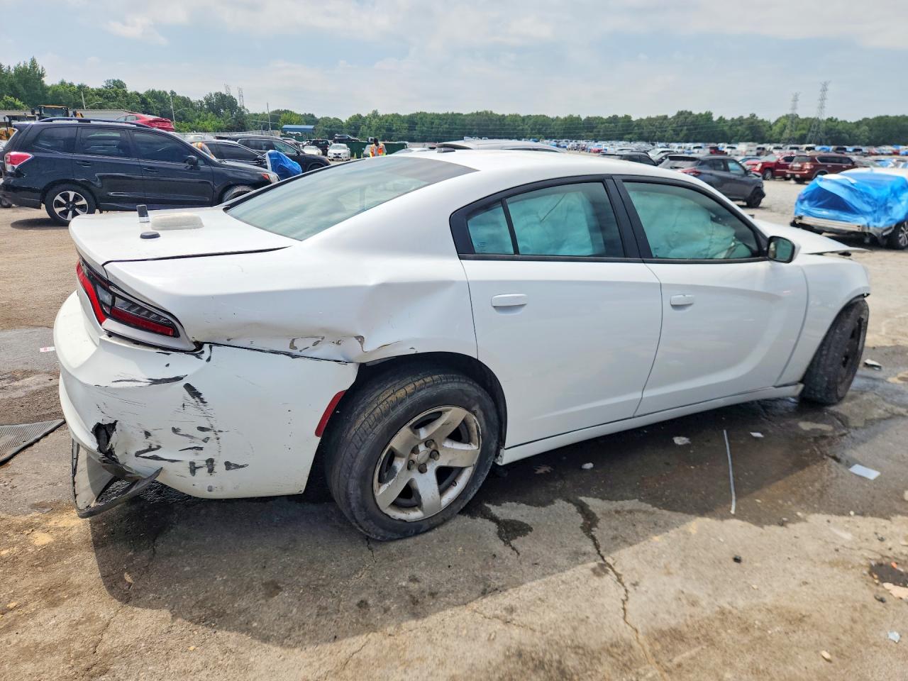 2015 Dodge Charger Police White vin: 2C3CDXAG7FH748503