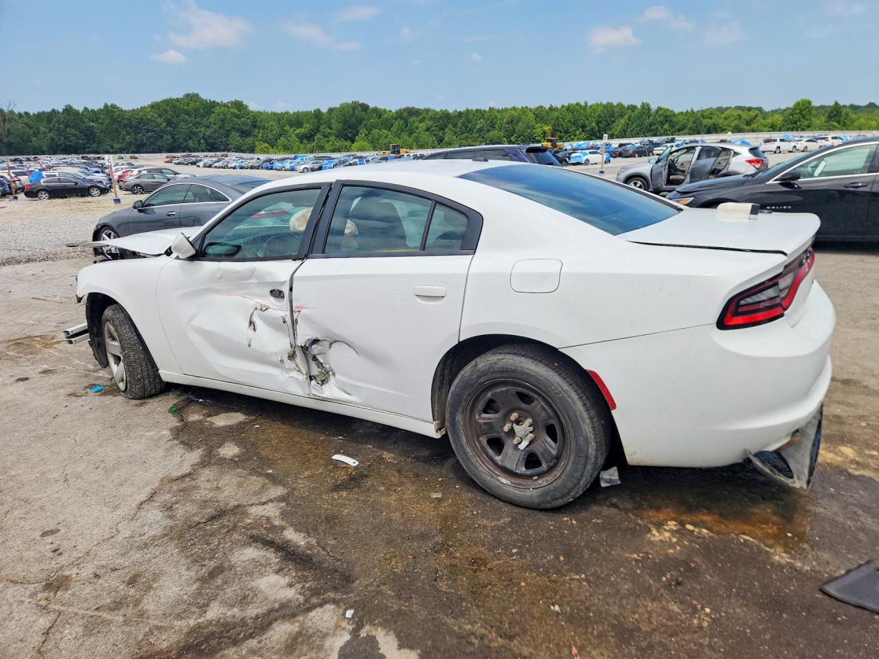 2015 Dodge Charger Police White vin: 2C3CDXAG7FH748503
