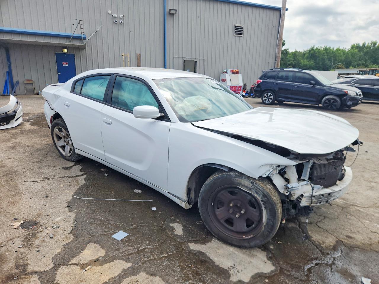 2015 Dodge Charger Police White vin: 2C3CDXAG7FH748503