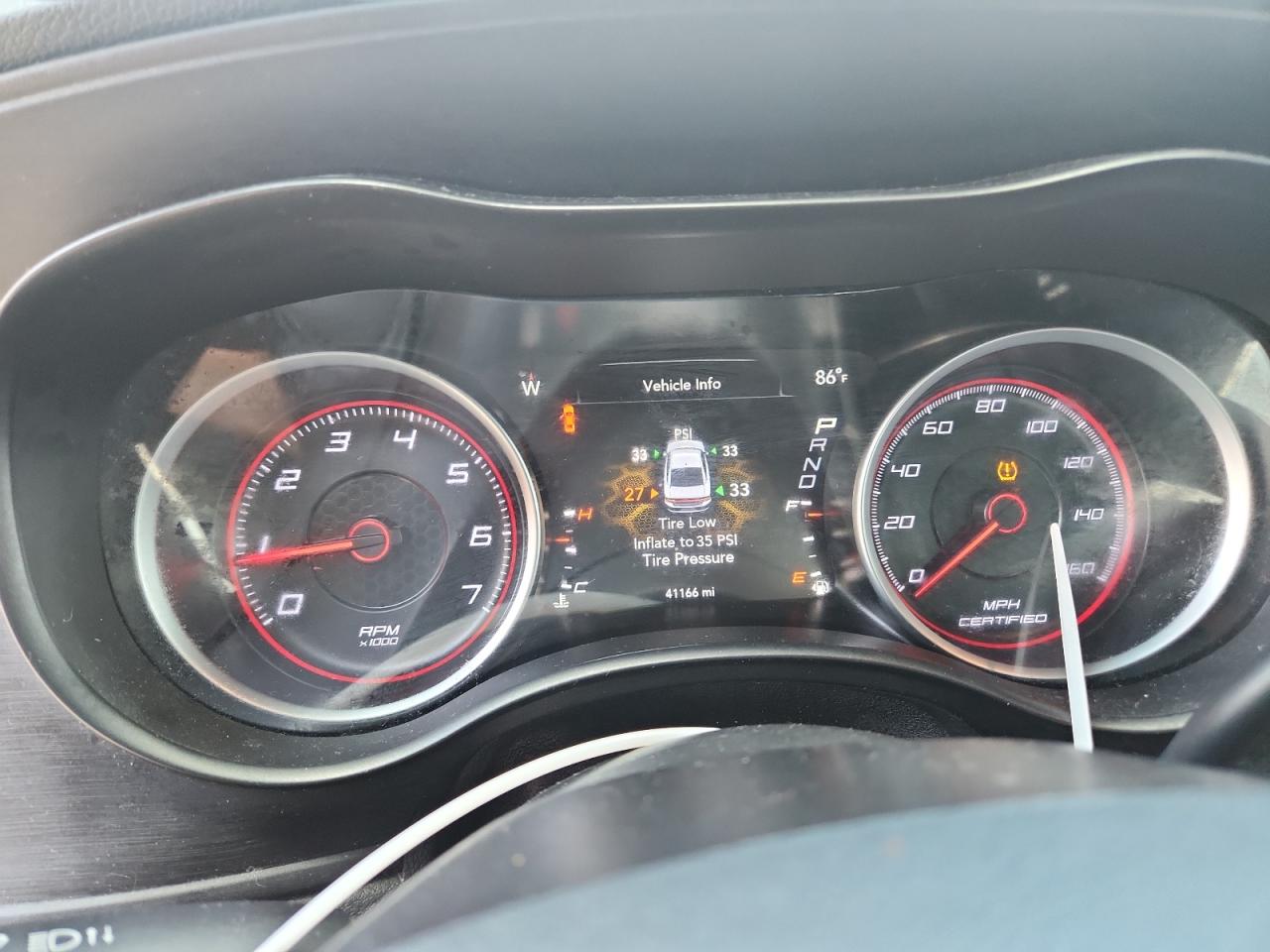 2019 Dodge Charger Police White vin: 2C3CDXAG7KH544570 Damage: Warning - Tire Pressure, On, Unacceptable