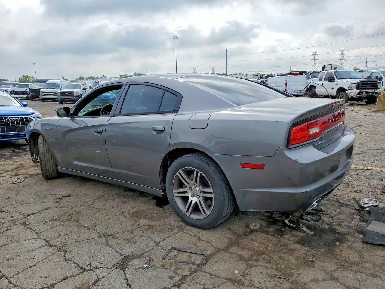 2012 Dodge Charger Police Silver vin: 2C3CDXAG8CH145166