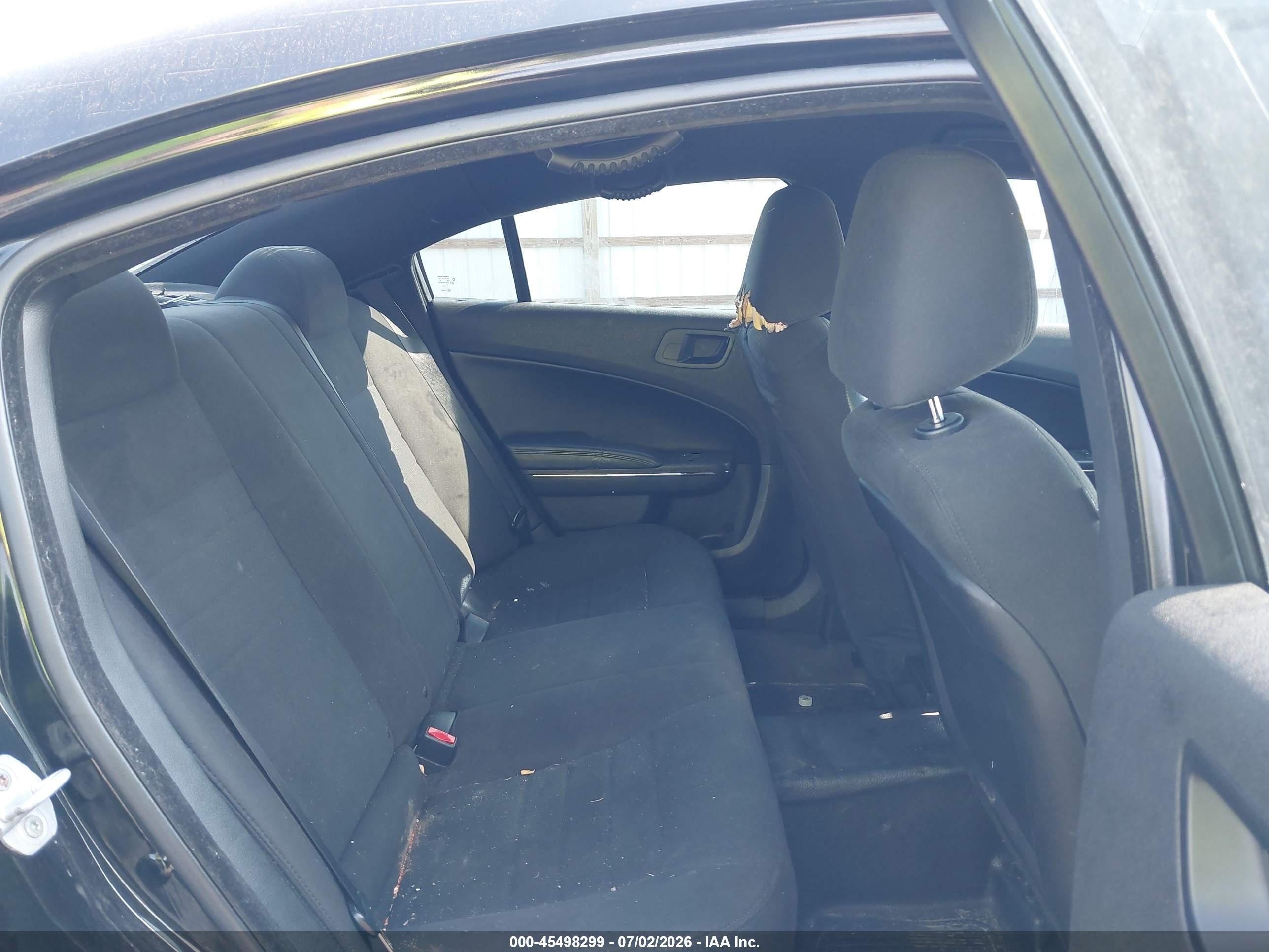 2012 Dodge Charger Police Black vin: 2C3CDXAG9CH210882