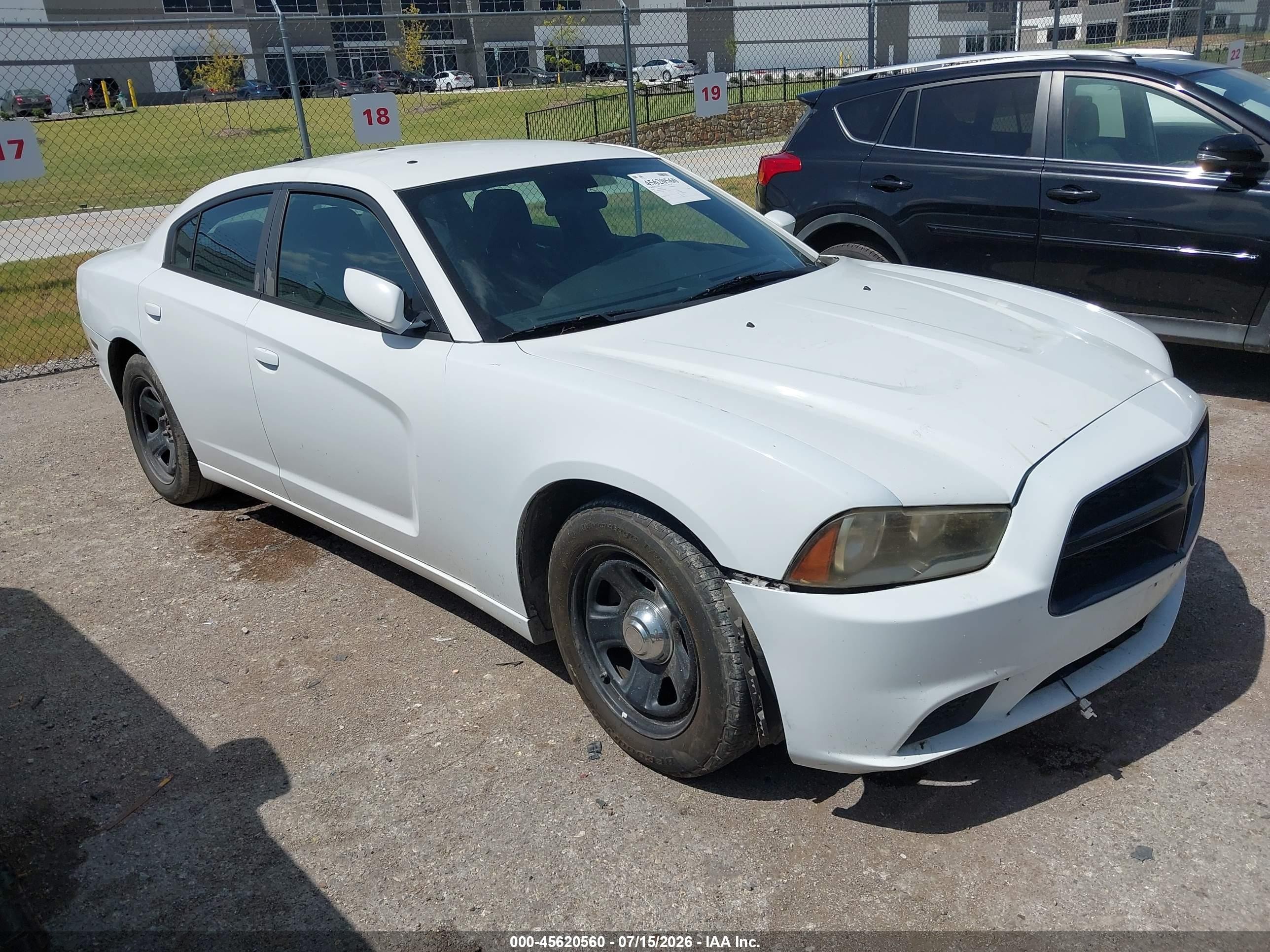 2012 Dodge Charger Police White vin: 2C3CDXAGXCH222345