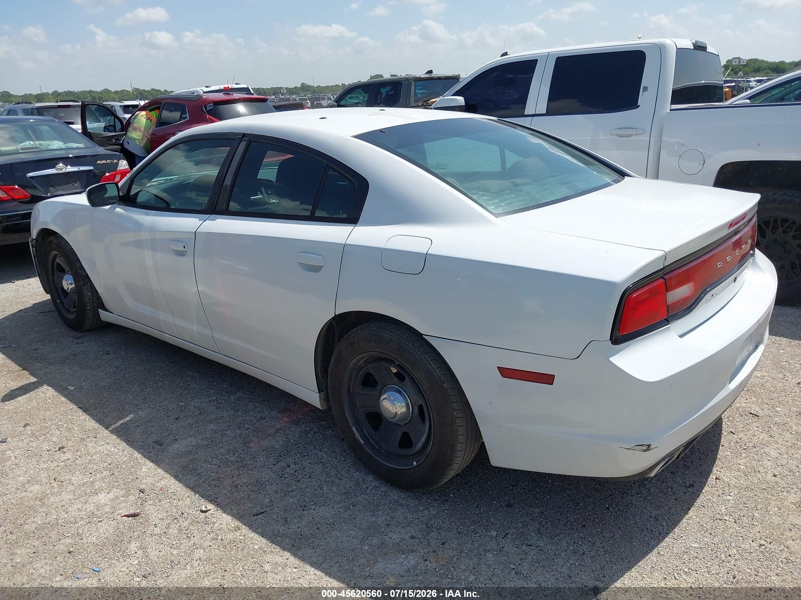 2012 Dodge Charger Police White vin: 2C3CDXAGXCH222345