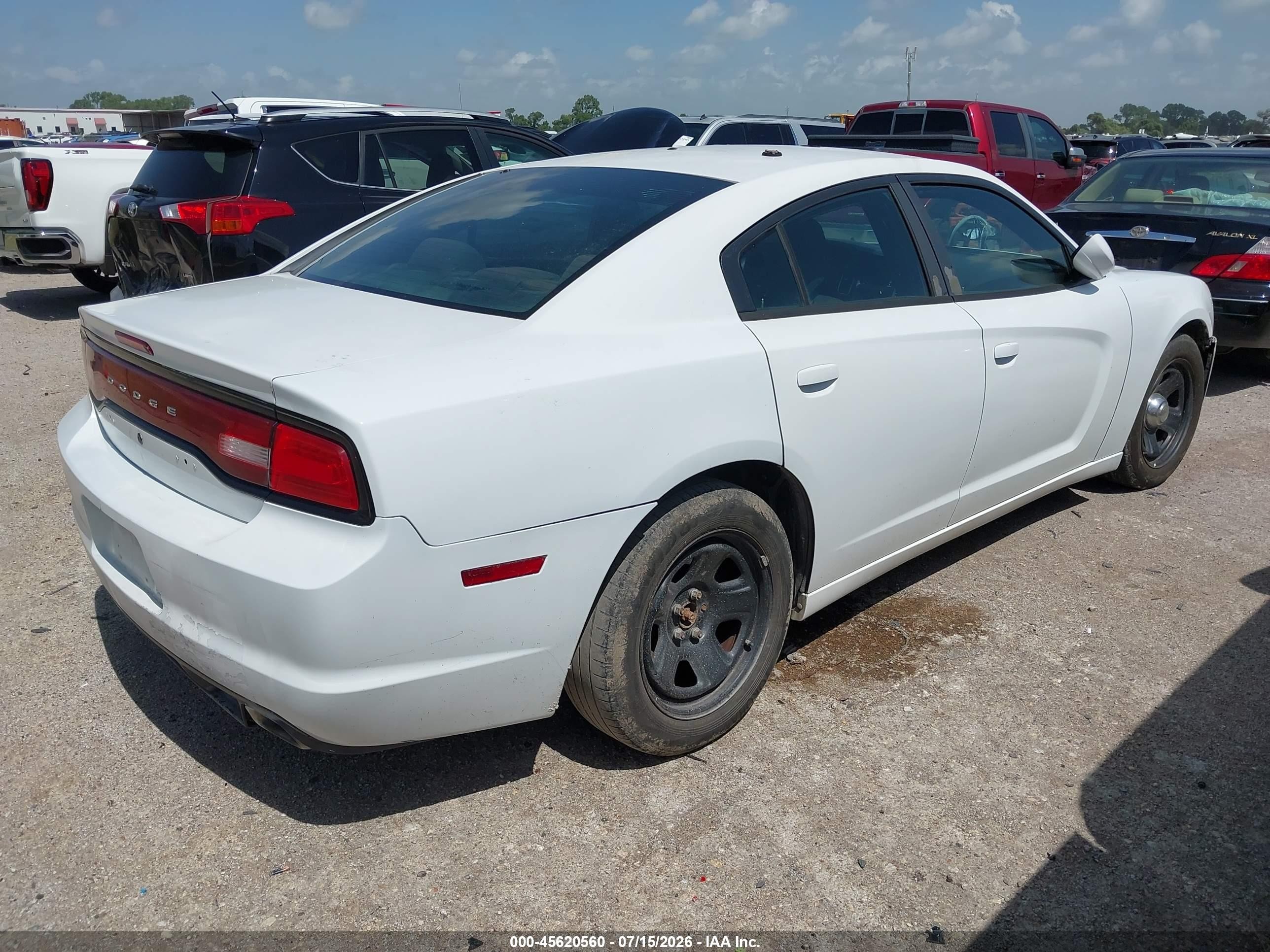 2012 Dodge Charger Police White vin: 2C3CDXAGXCH222345