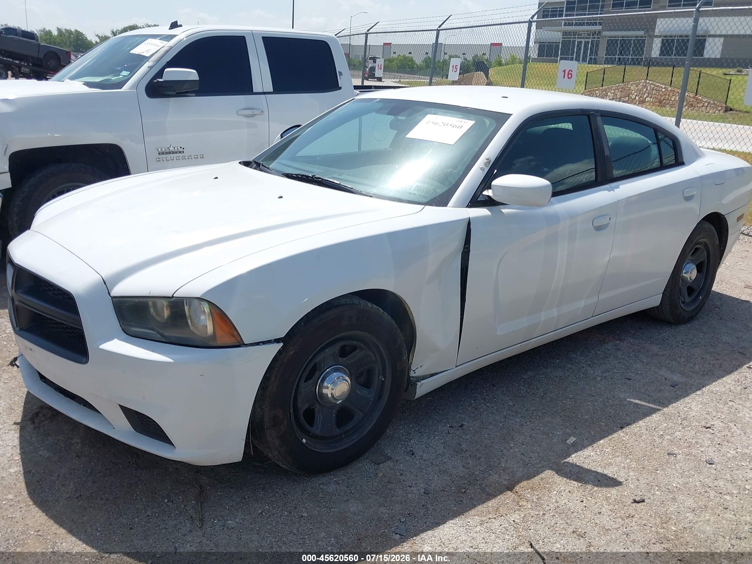 2012 Dodge Charger Police White vin: 2C3CDXAGXCH222345