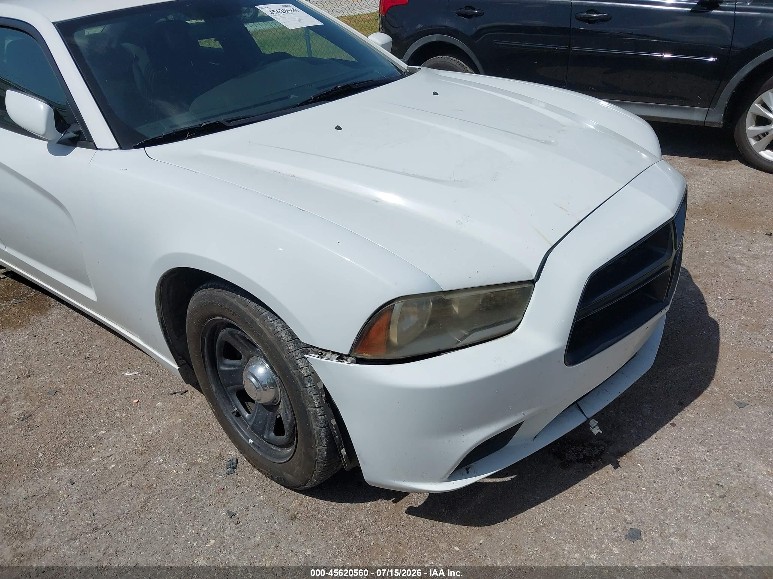 2012 Dodge Charger Police White vin: 2C3CDXAGXCH222345
