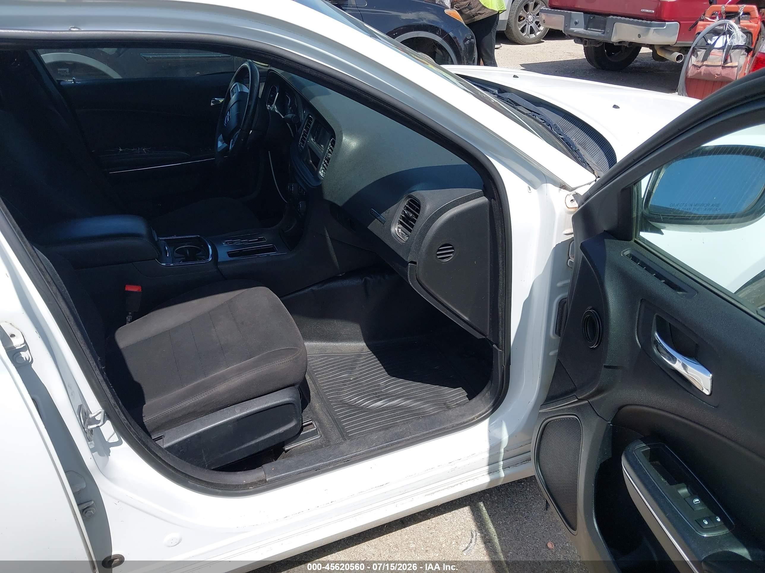 2012 Dodge Charger Police White vin: 2C3CDXAGXCH222345