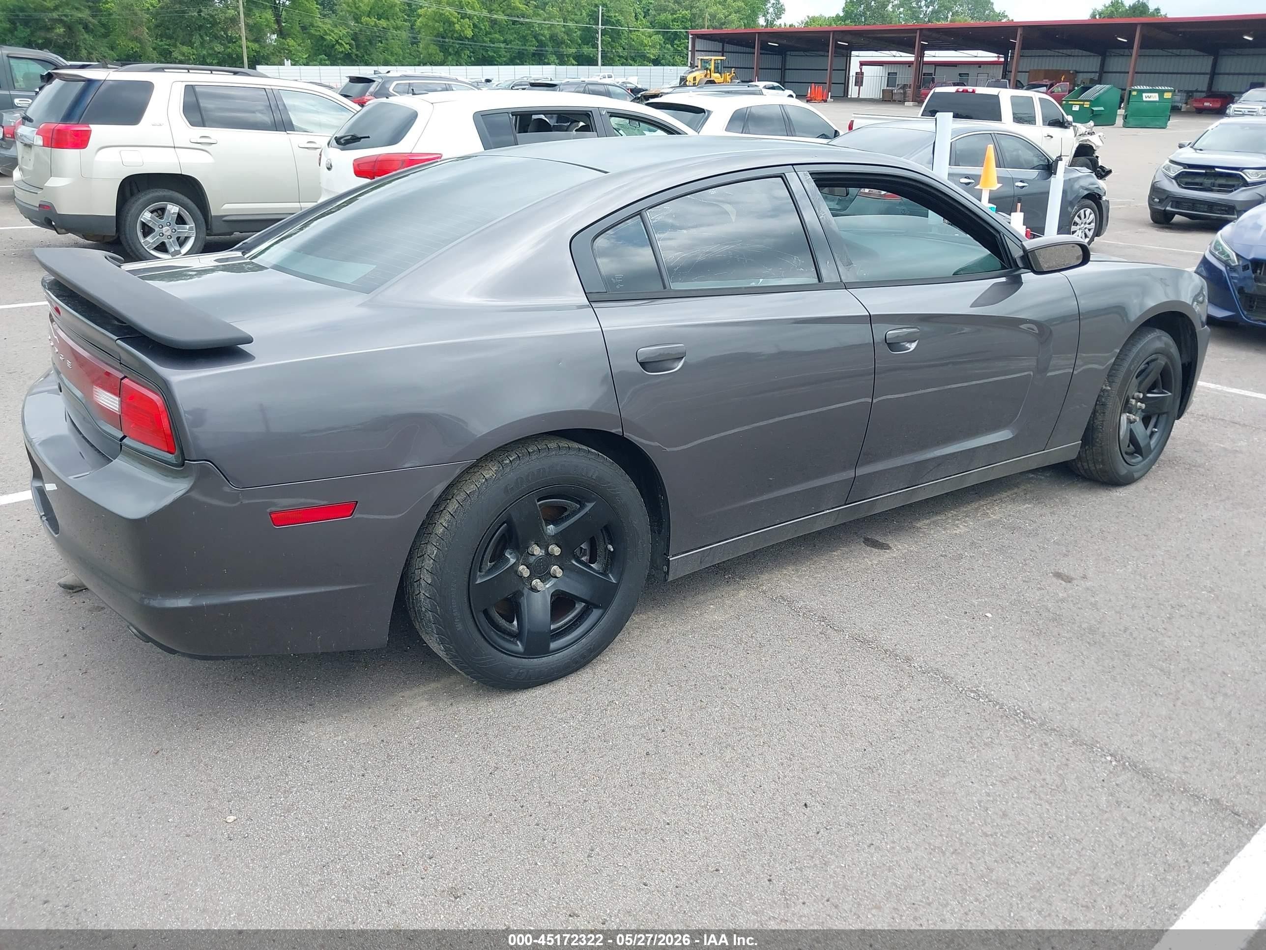 2014 Dodge Charger Police Gray vin: 2C3CDXAT0EH236660