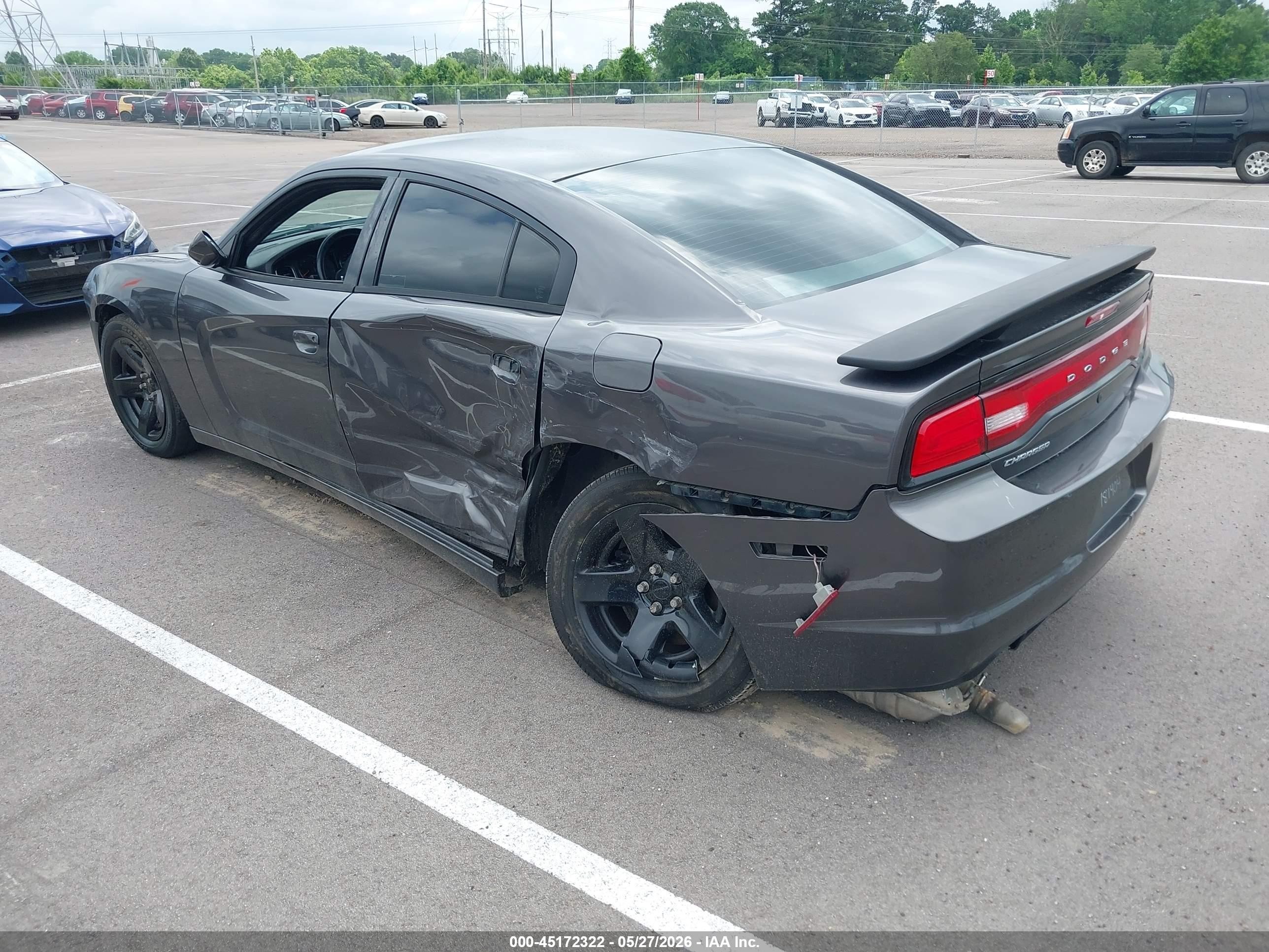 2014 Dodge Charger Police Gray vin: 2C3CDXAT0EH236660