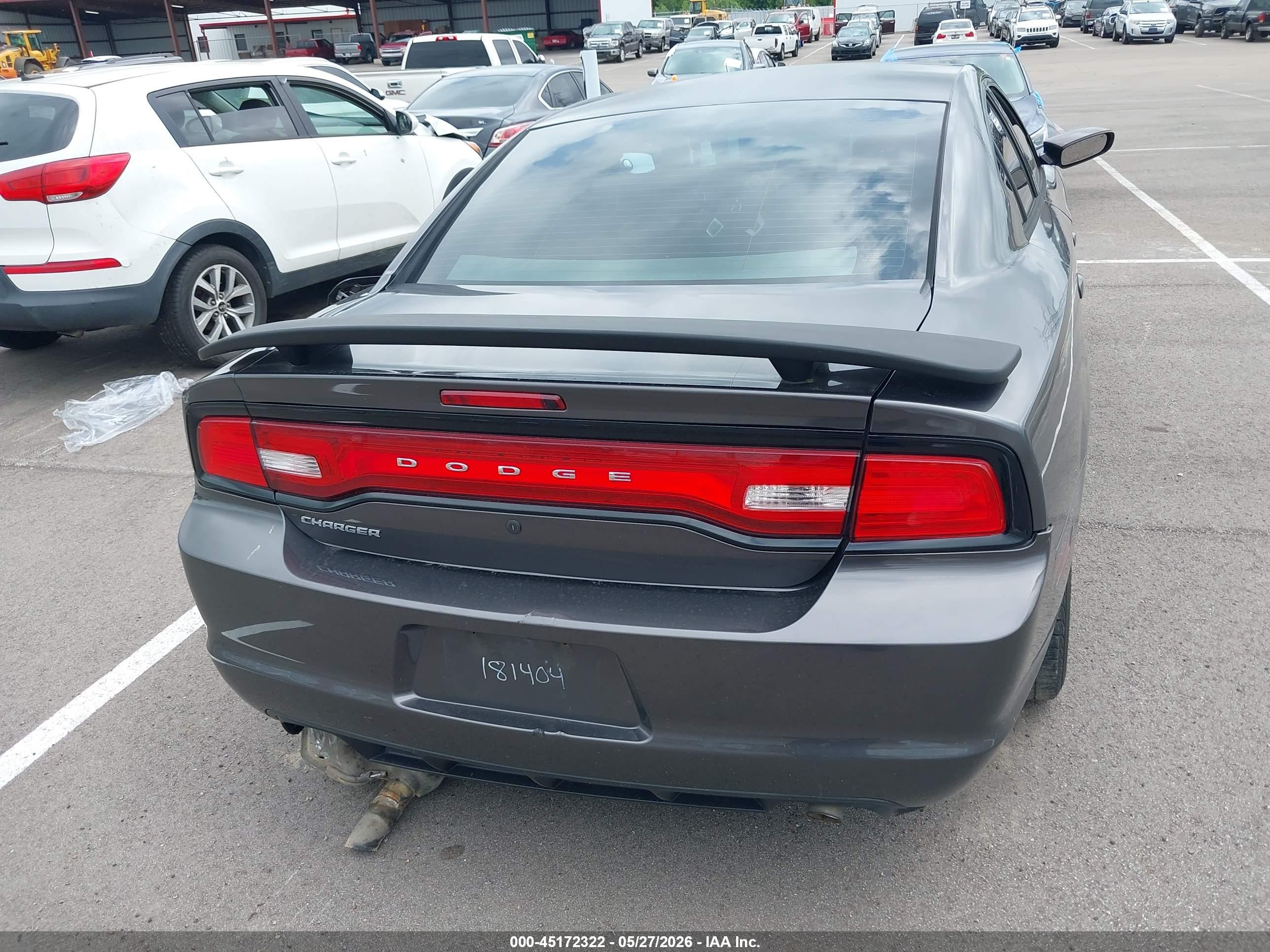 2014 Dodge Charger Police Gray vin: 2C3CDXAT0EH236660