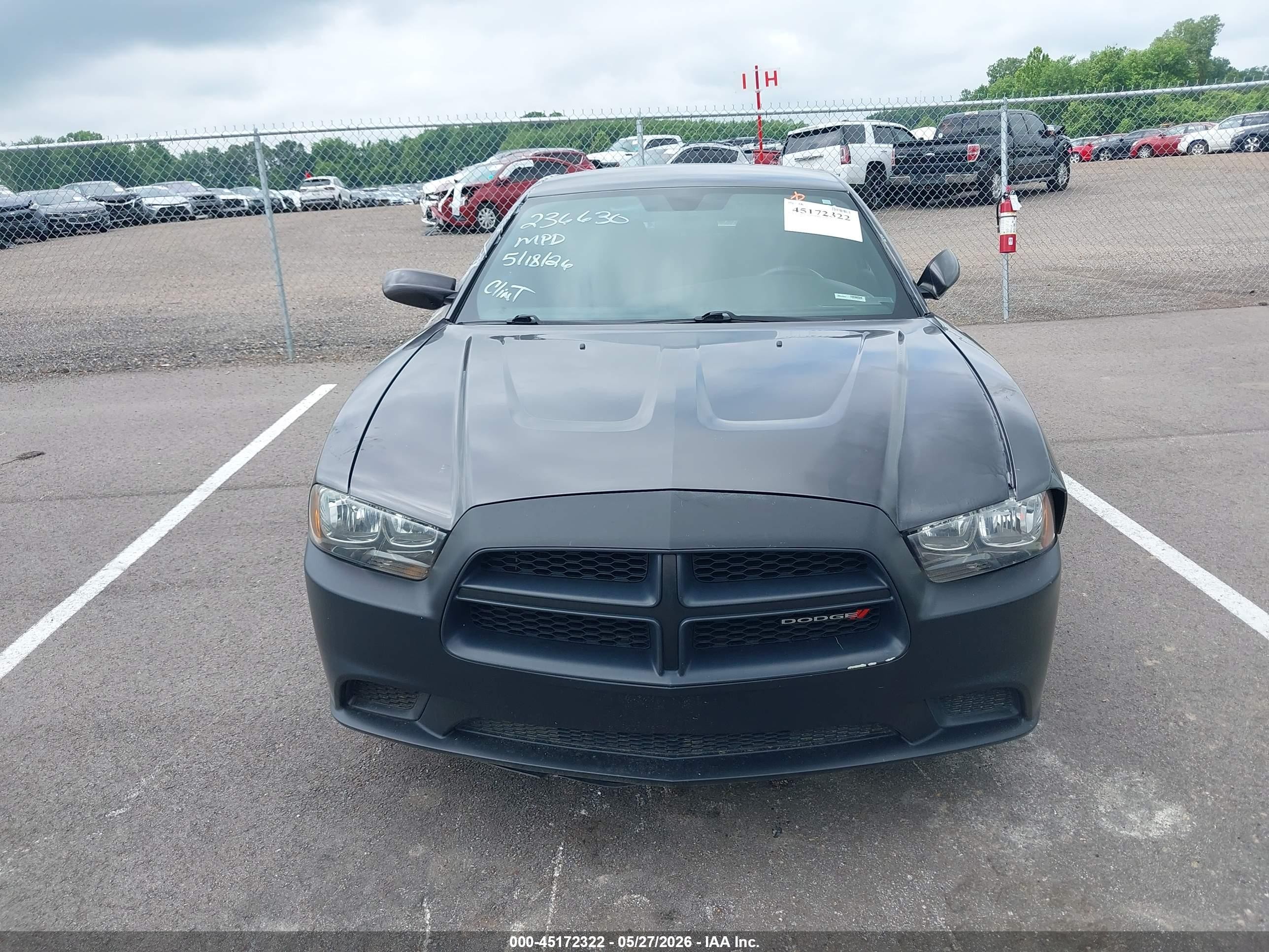 2014 Dodge Charger Police Gray vin: 2C3CDXAT0EH236660