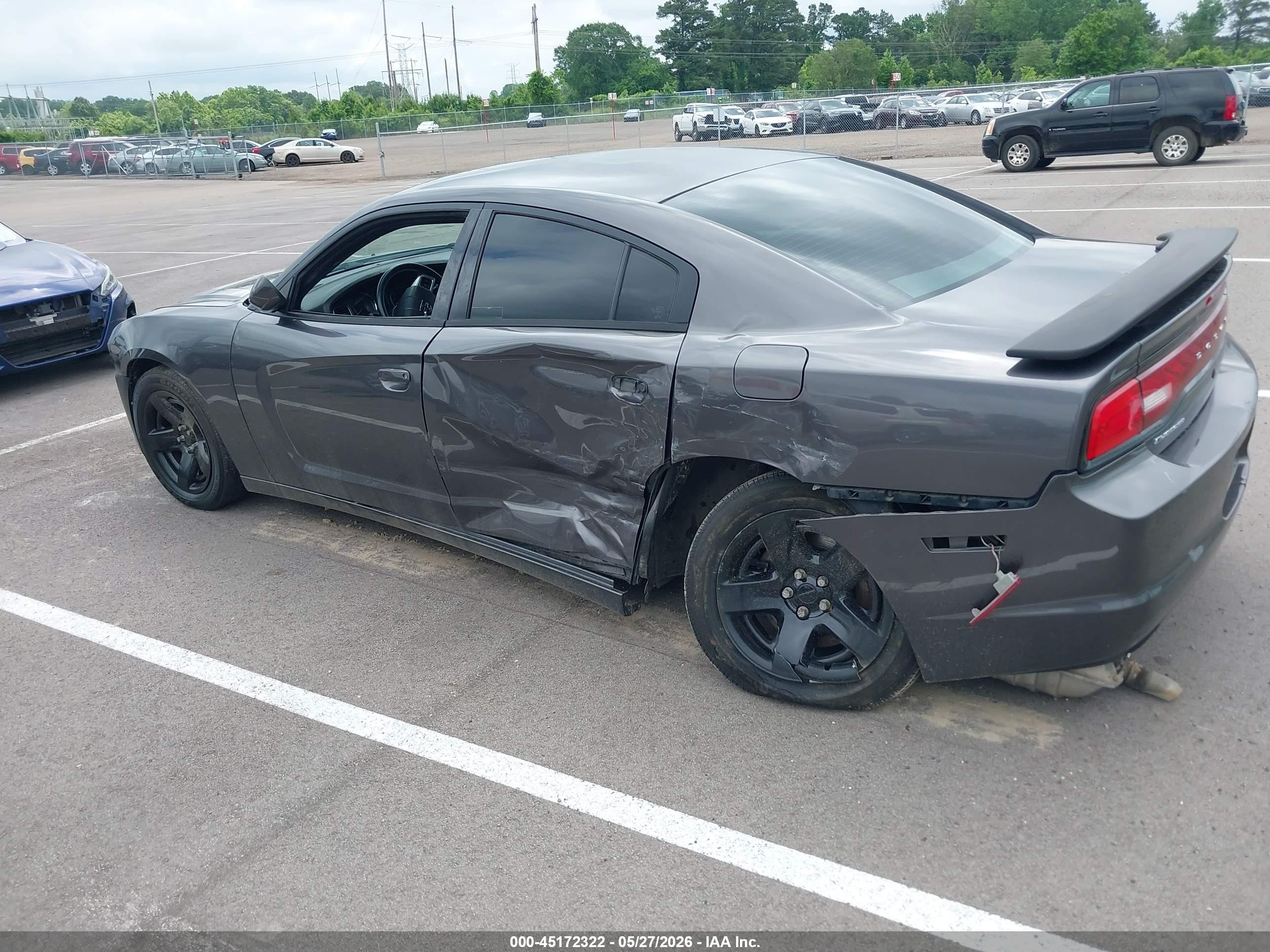 2014 Dodge Charger Police Gray vin: 2C3CDXAT0EH236660