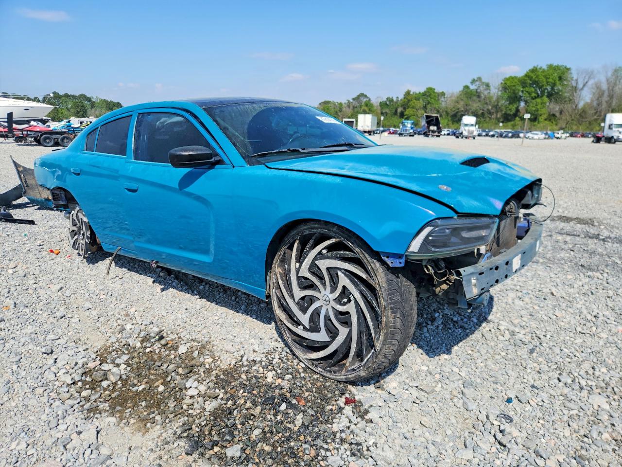 2014 Dodge Charger Police Blue vin: 2C3CDXAT0EH329517