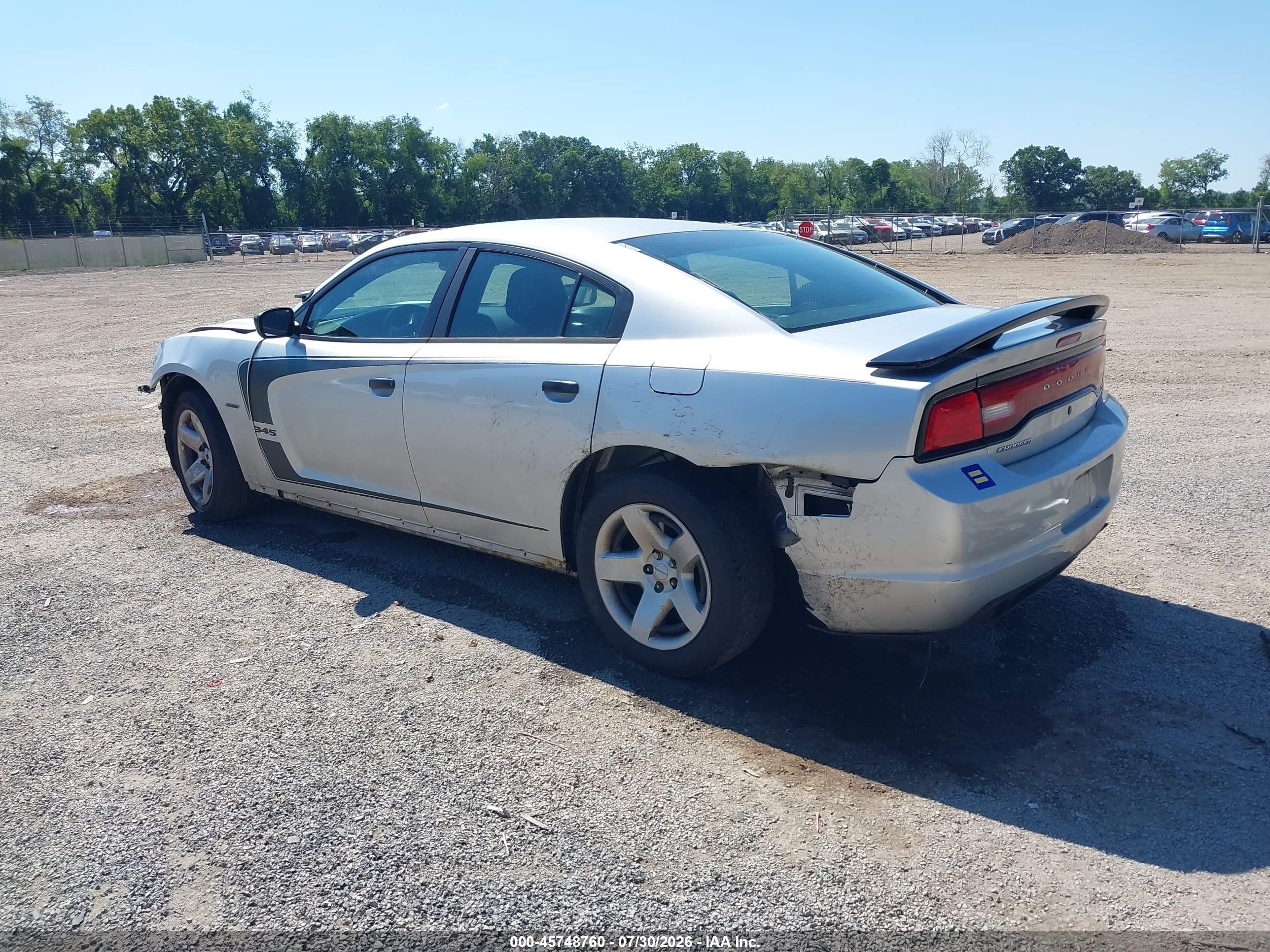 2014 Dodge Charger Police Silver vin: 2C3CDXAT0EH347743