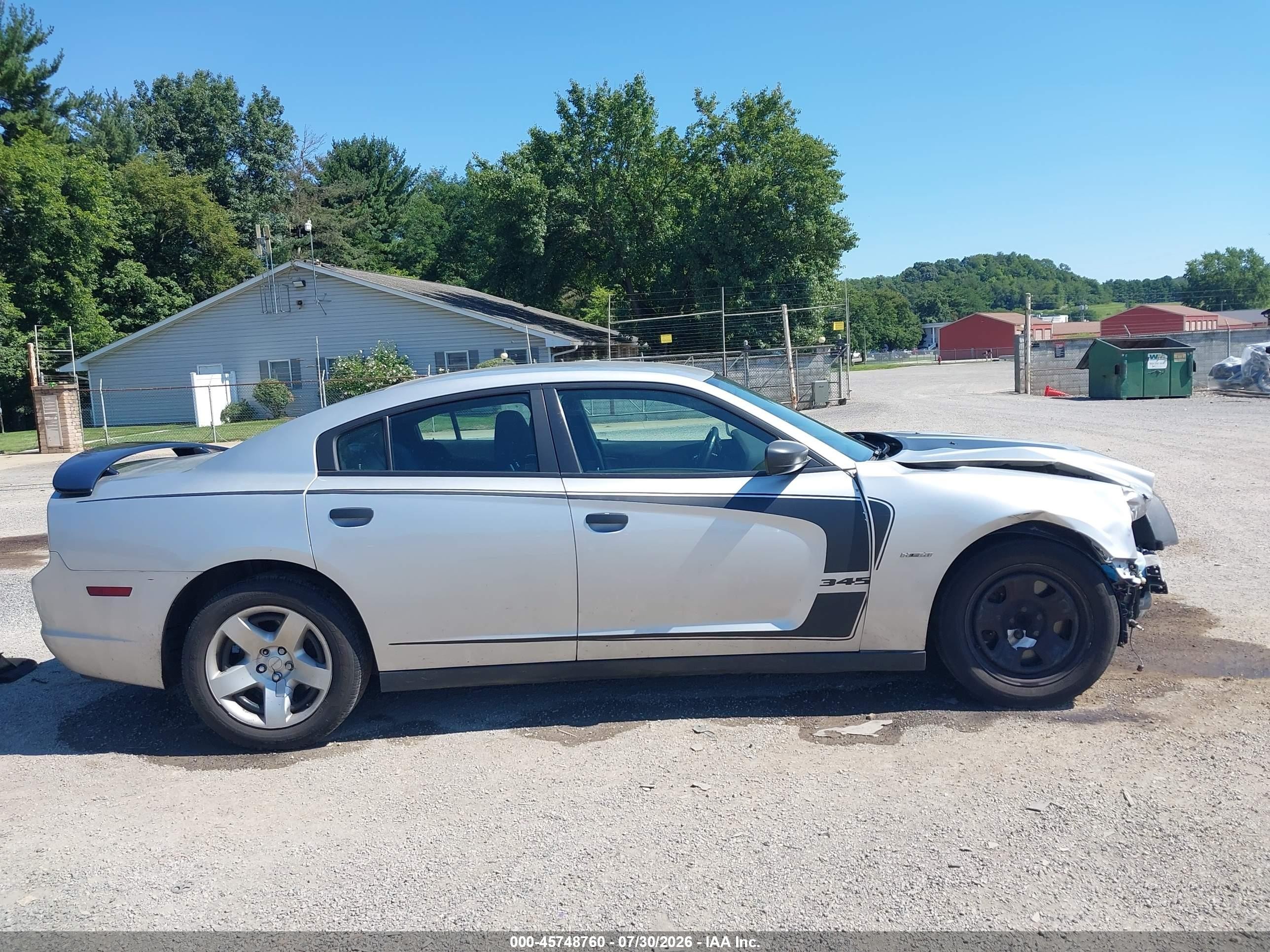 2014 Dodge Charger Police Silver vin: 2C3CDXAT0EH347743