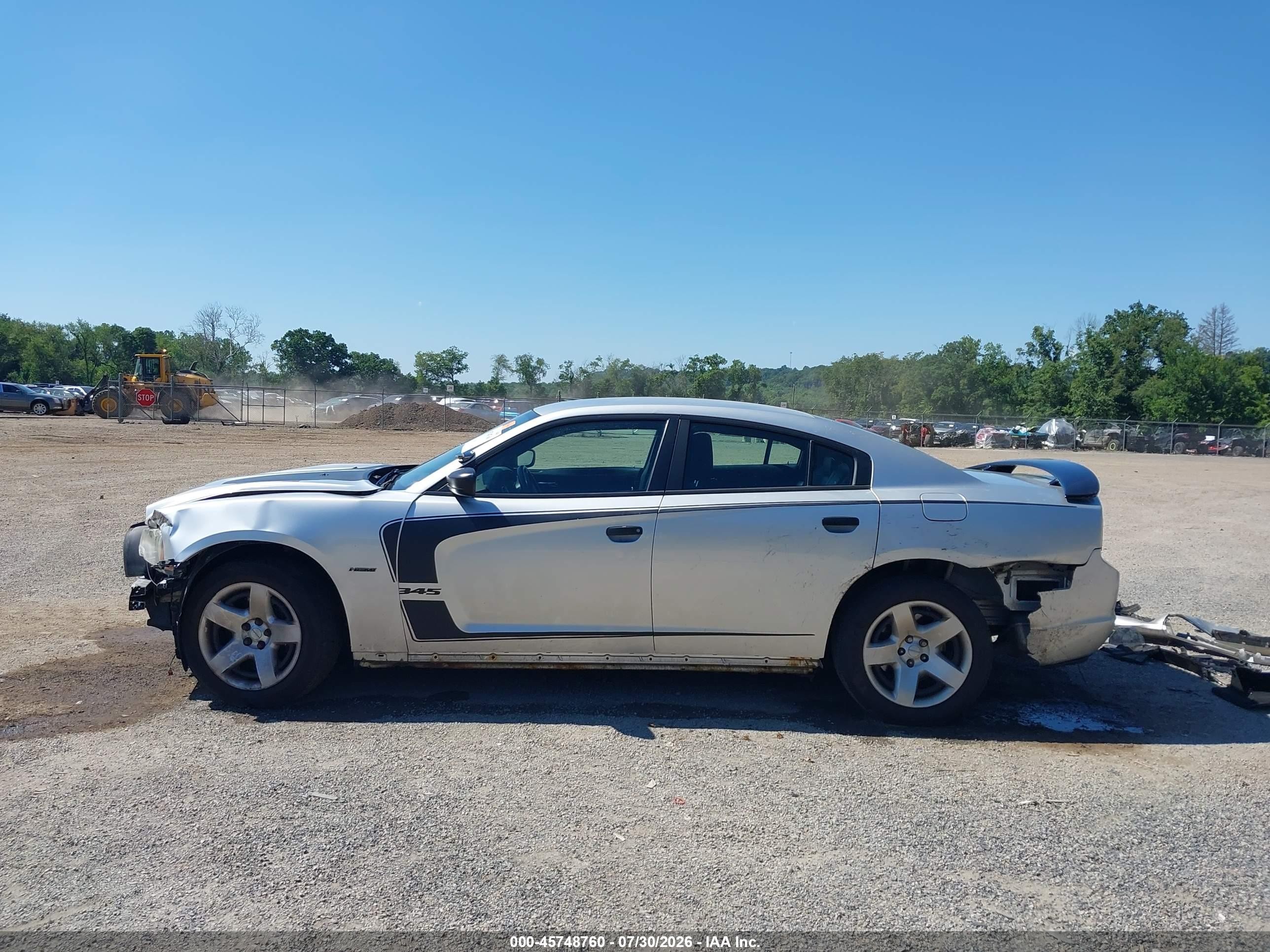 2014 Dodge Charger Police Silver vin: 2C3CDXAT0EH347743