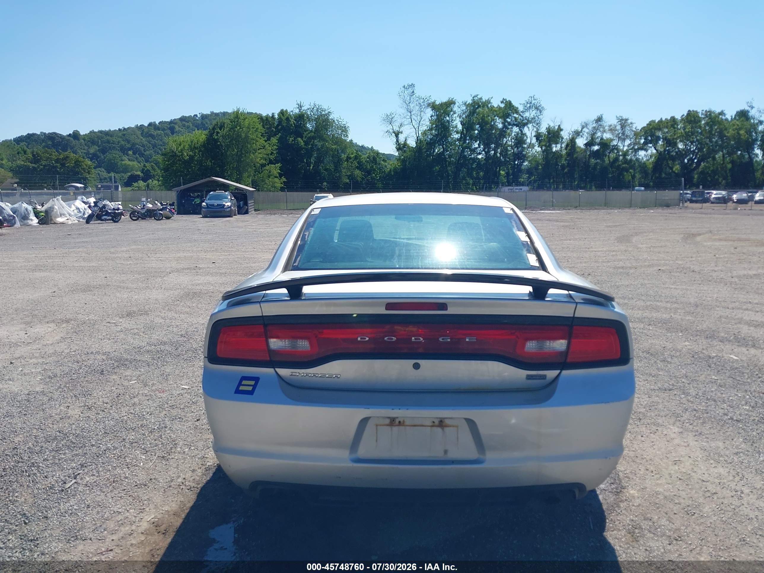 2014 Dodge Charger Police Silver vin: 2C3CDXAT0EH347743