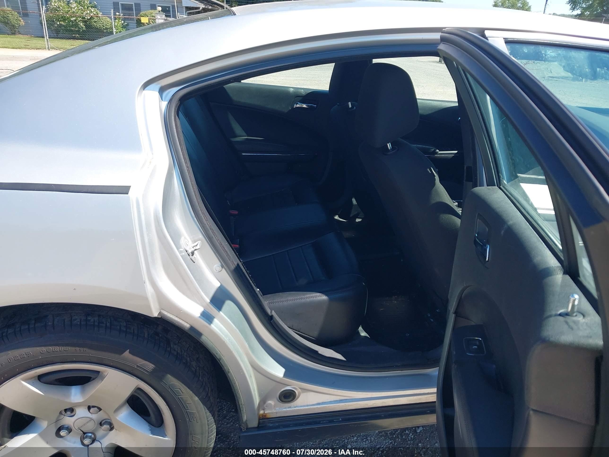 2014 Dodge Charger Police Silver vin: 2C3CDXAT0EH347743