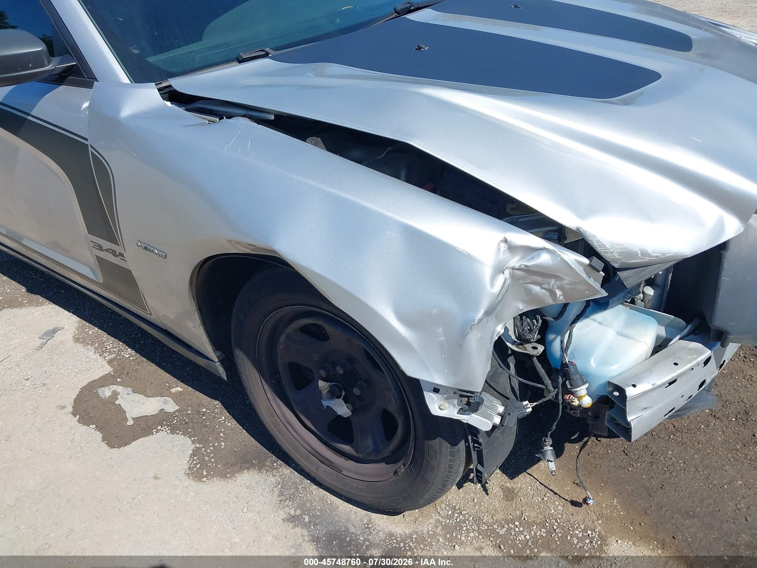 2014 Dodge Charger Police Silver vin: 2C3CDXAT0EH347743
