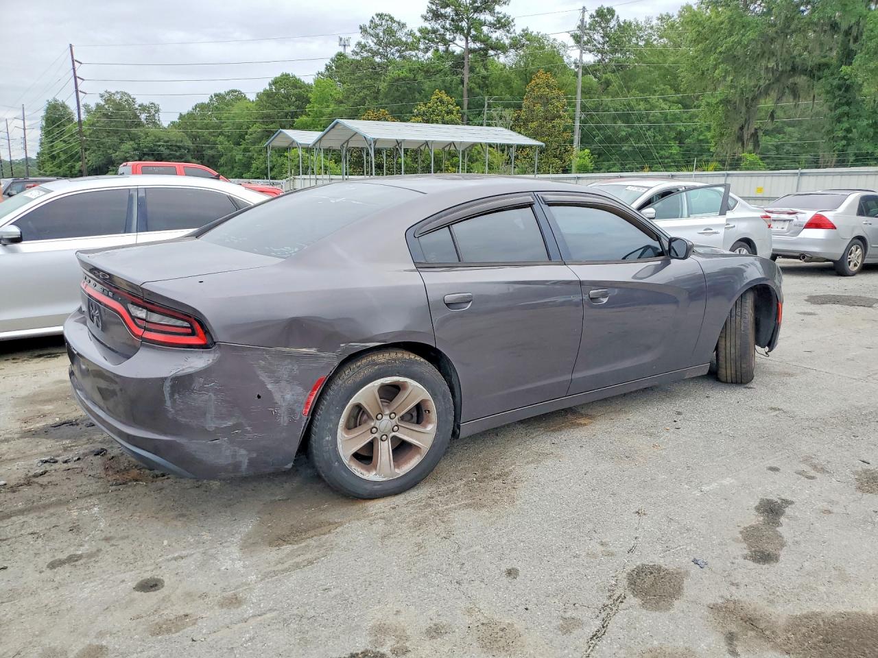 2015 Dodge Charger Police Gray vin: 2C3CDXAT0FH928872