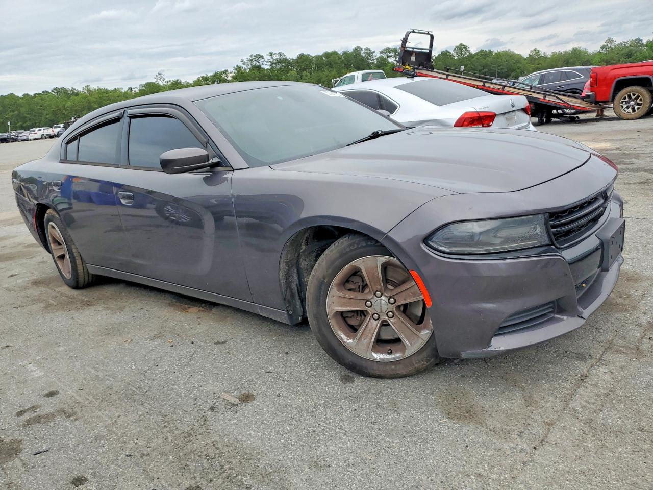 2015 Dodge Charger Police Gray vin: 2C3CDXAT0FH928872