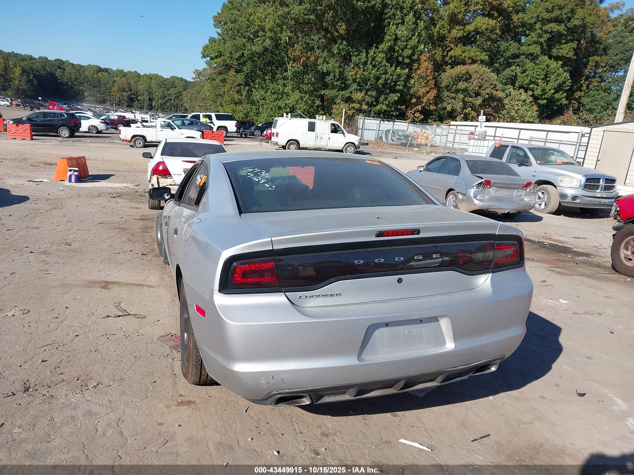 2013 Dodge Charger Police Gray vin: 2C3CDXAT1DH677454