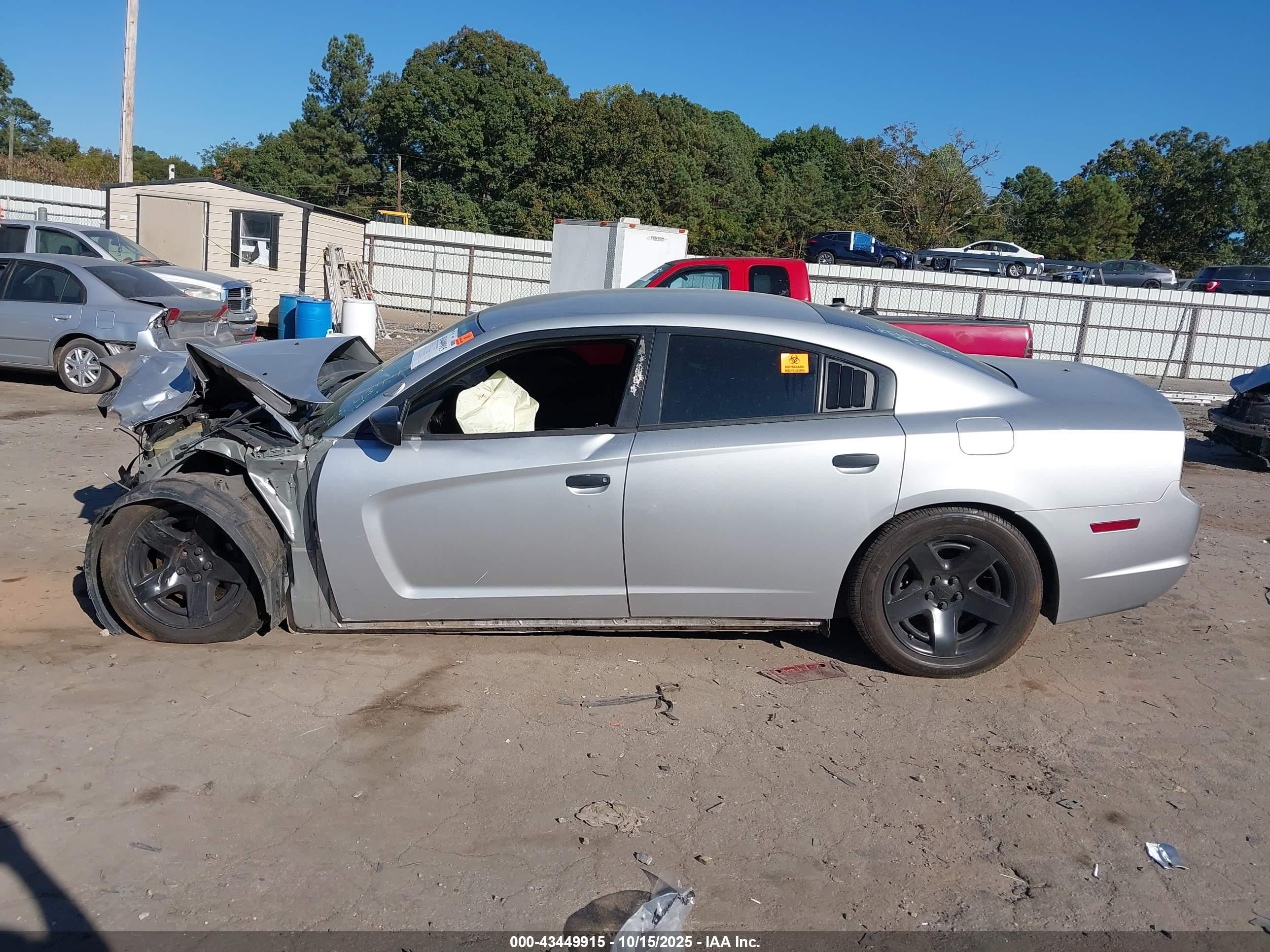 2013 Dodge Charger Police Gray vin: 2C3CDXAT1DH677454