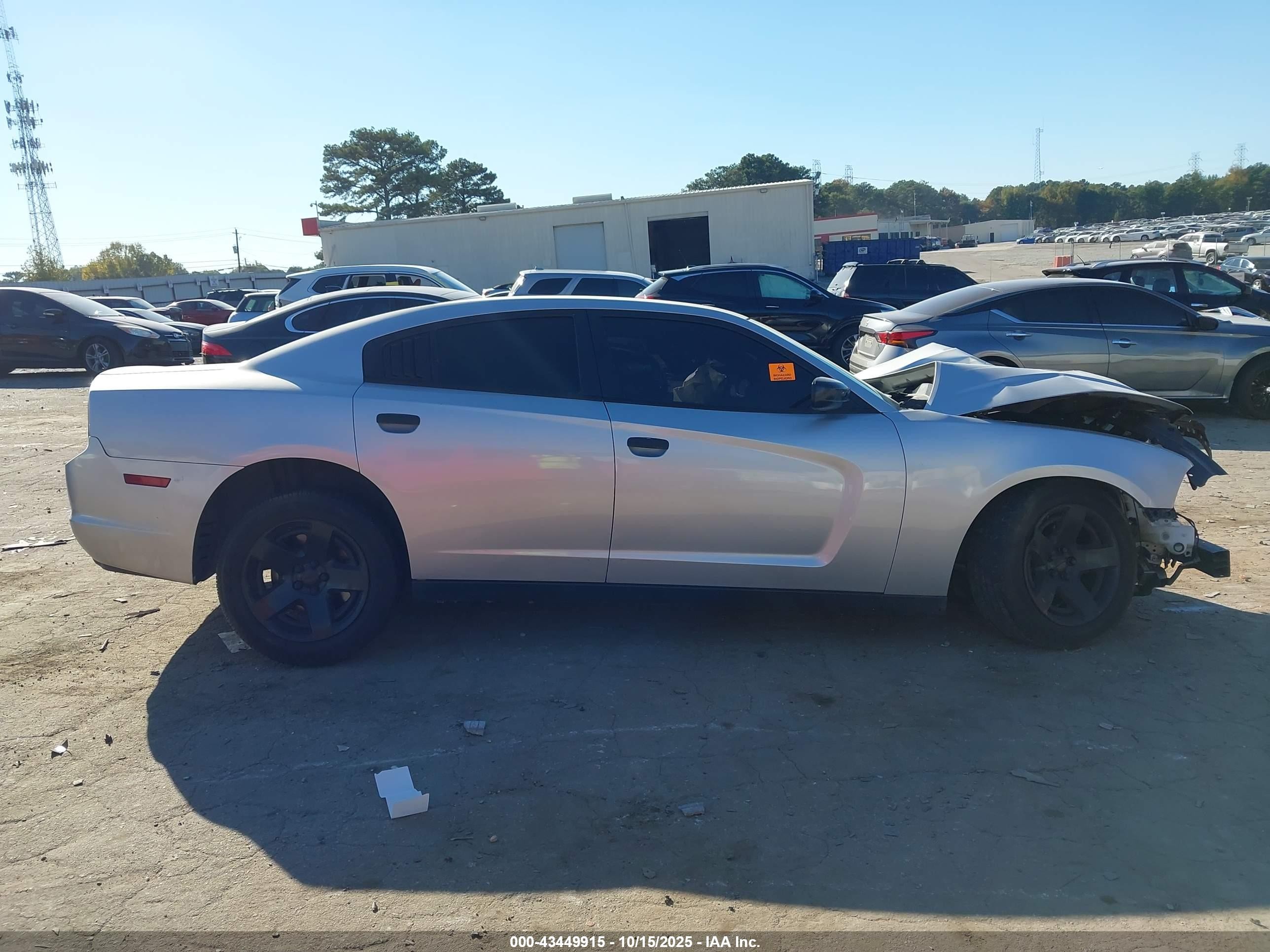 2013 Dodge Charger Police Gray vin: 2C3CDXAT1DH677454