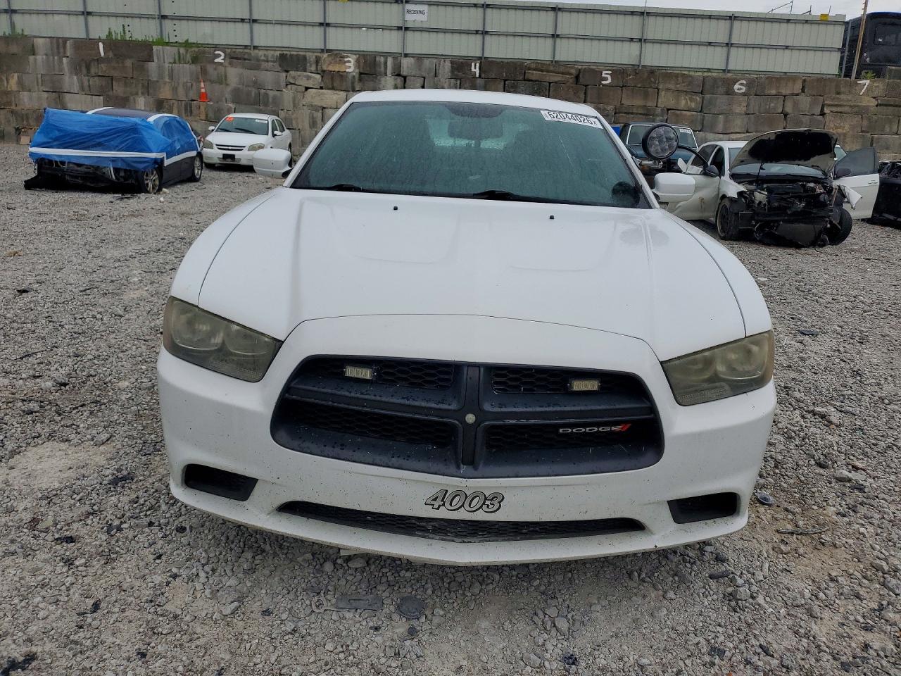 2014 Dodge Charger Police White vin: 2C3CDXAT1EH145848