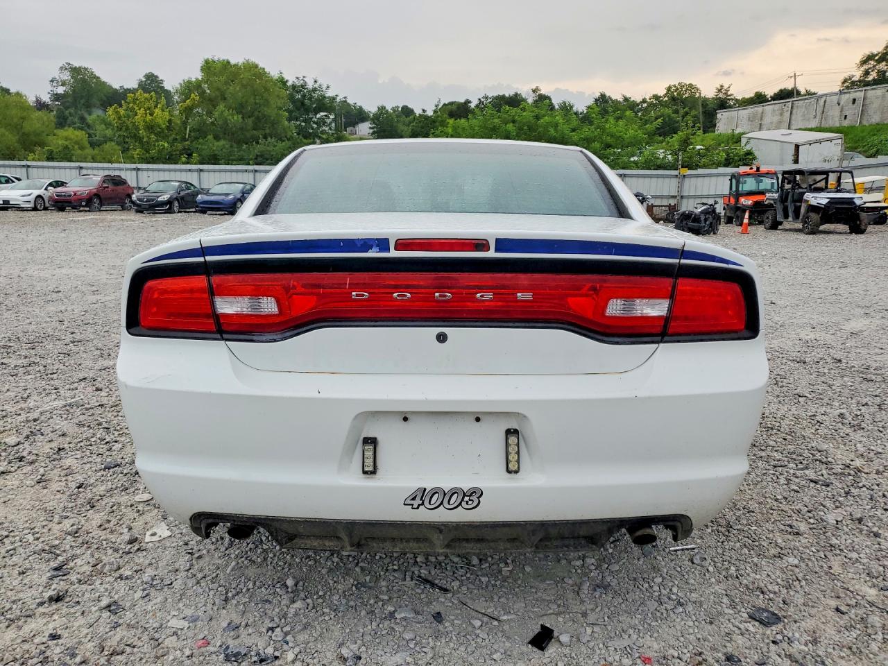 2014 Dodge Charger Police White vin: 2C3CDXAT1EH145848