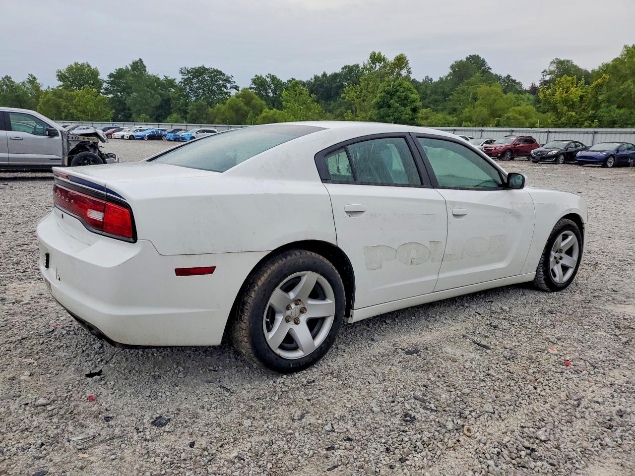 2014 Dodge Charger Police White vin: 2C3CDXAT1EH145848